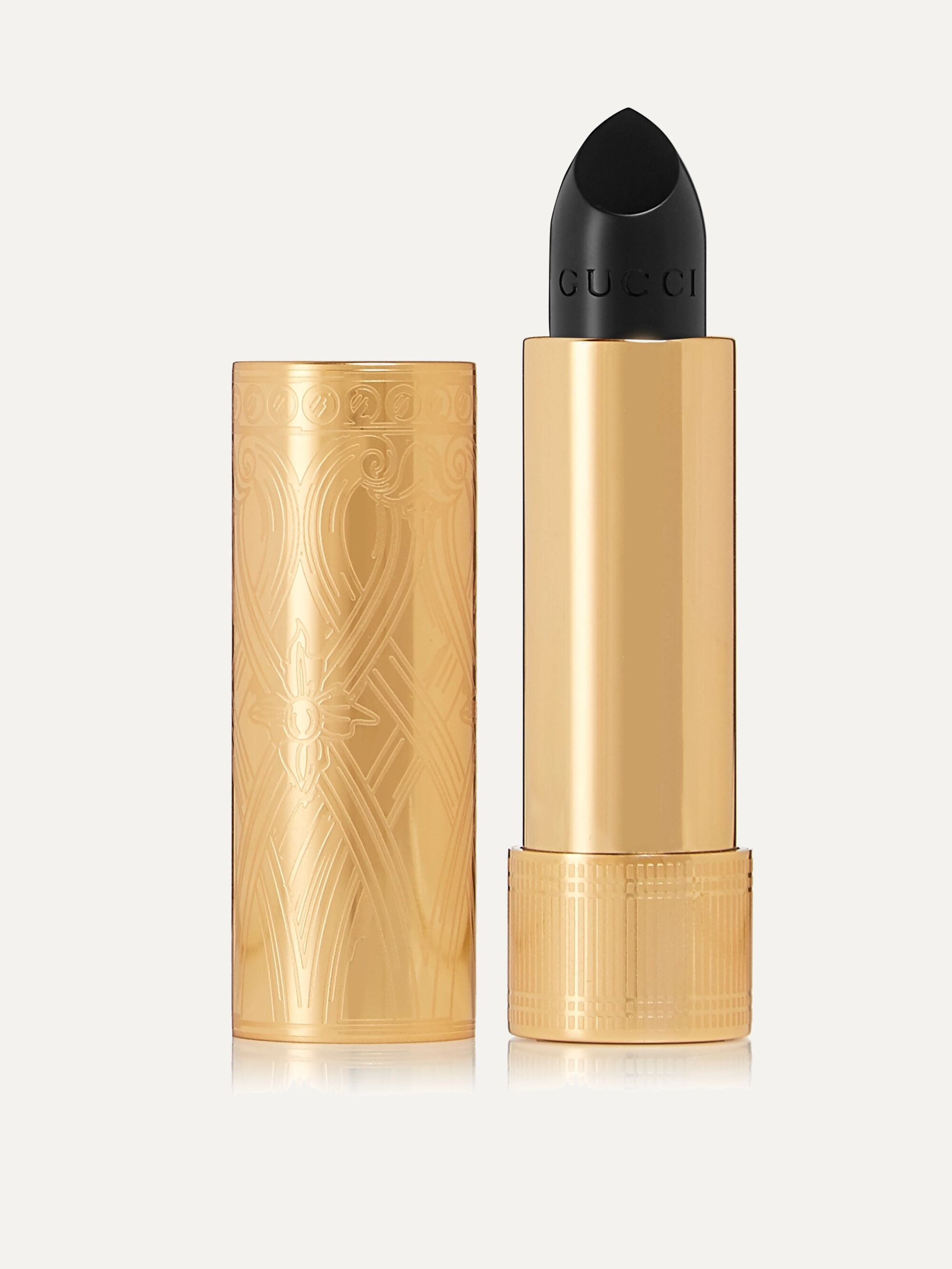 أسود أحمر الشفاه Rouge A Levres Satin بلون Crystal Black 700 Gucci Beauty Net A Porter