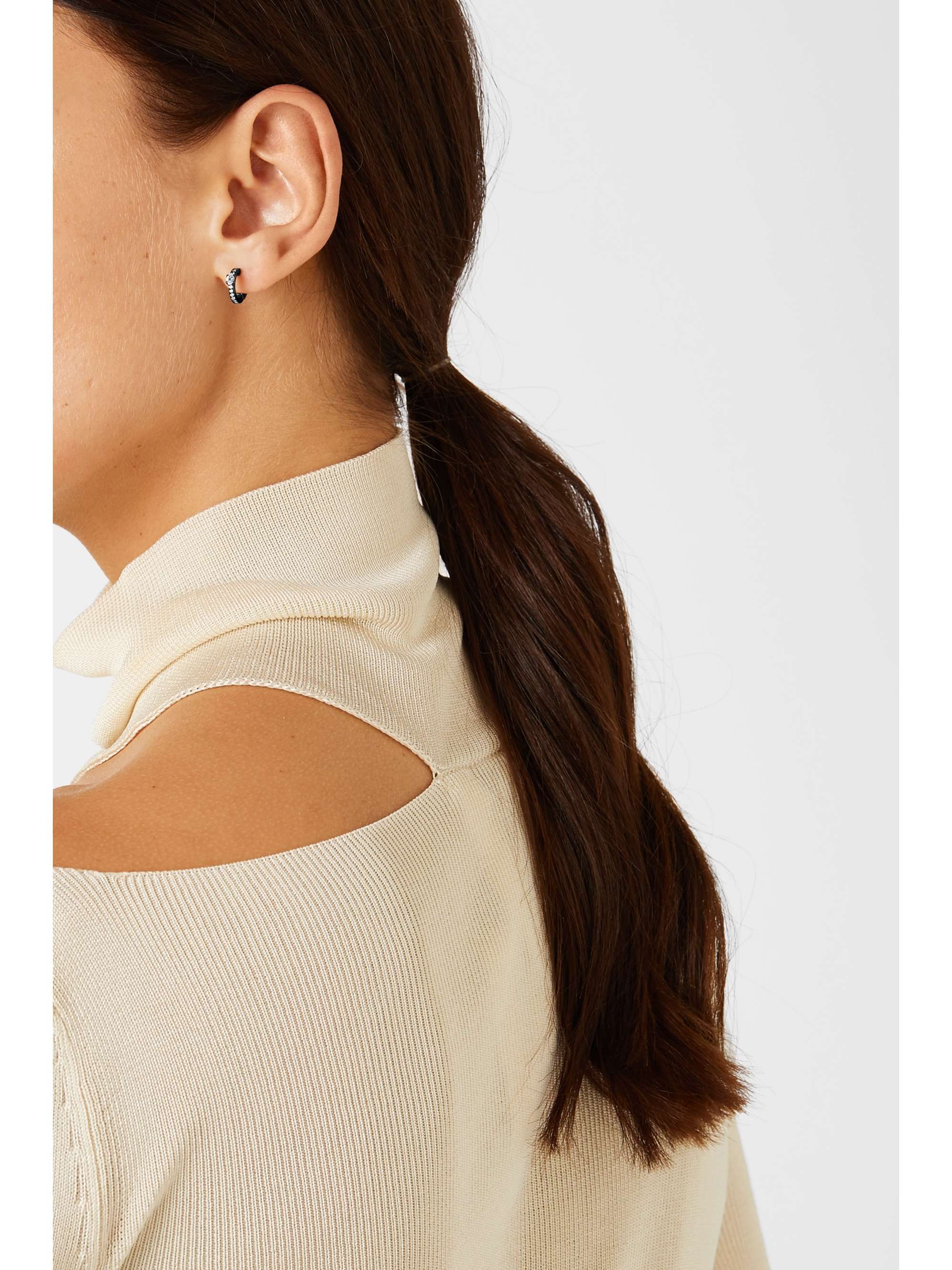 REPOSSI Harvest 18-karat black gold-washed diamond earring