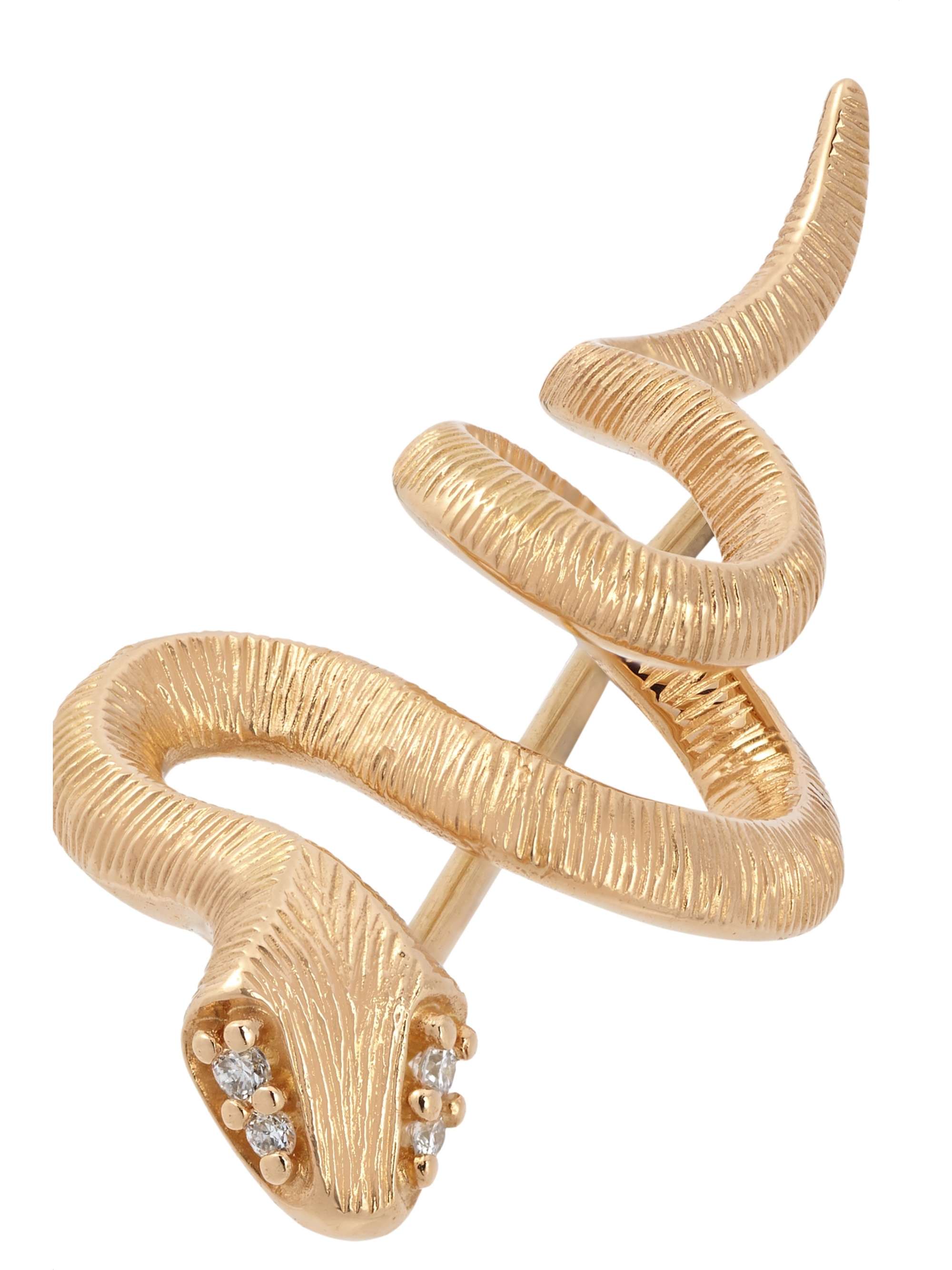 OLE LYNGGAARD COPENHAGEN Snakes 18-karat gold diamond earring