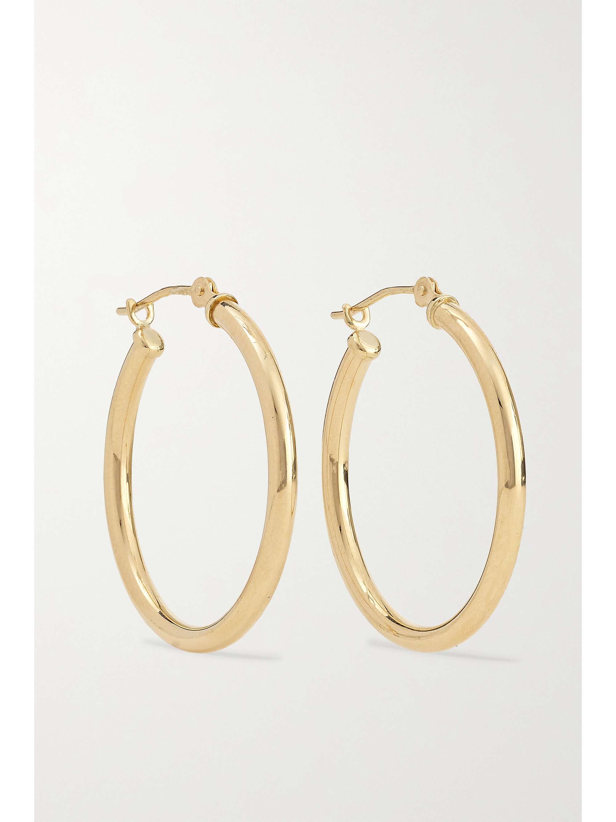 MATEO 14-karat gold pearl hoop earrings