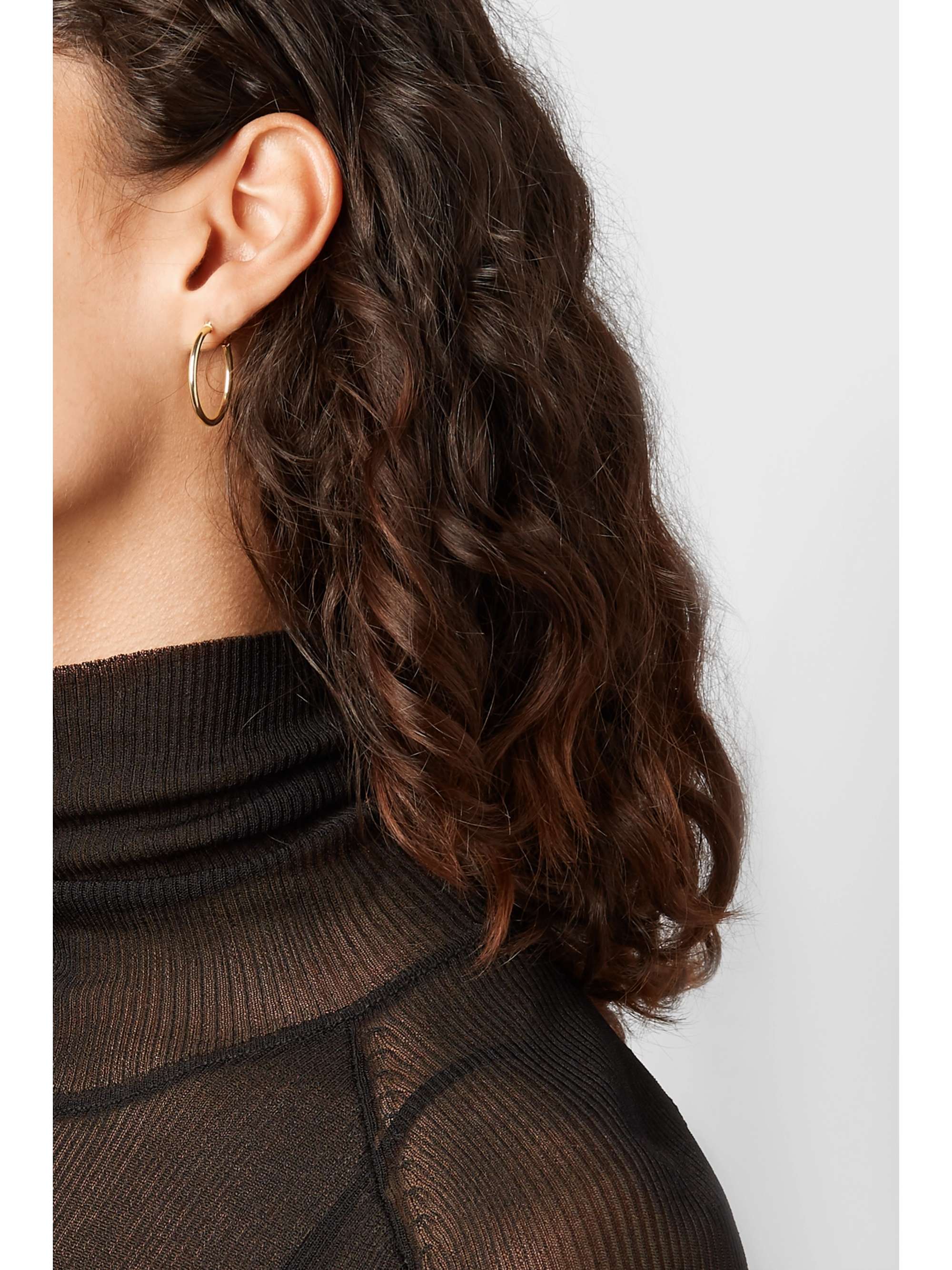 MATEO 14-karat gold pearl hoop earrings
