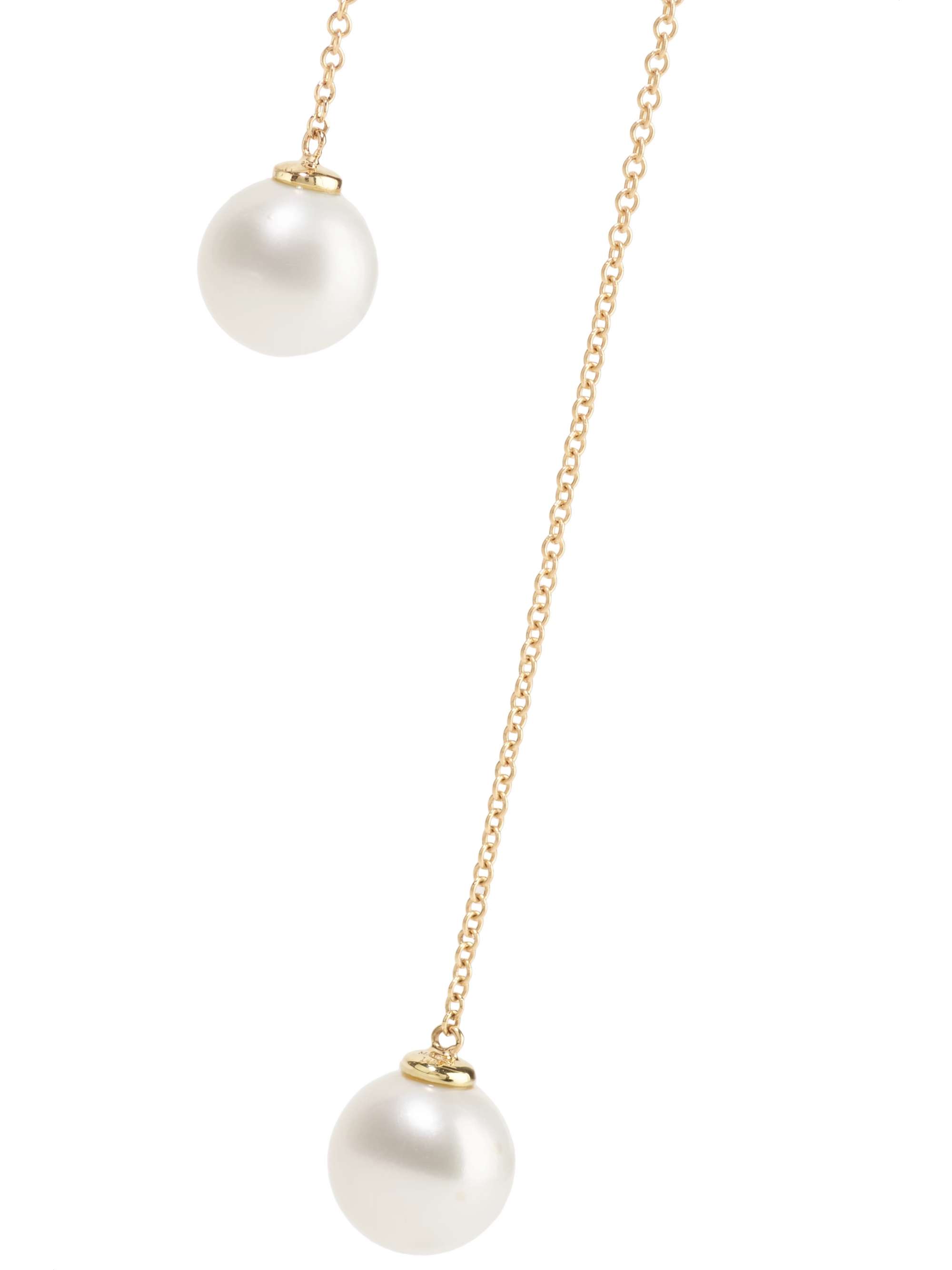 MATEO 14-karat gold pearl wrap necklace