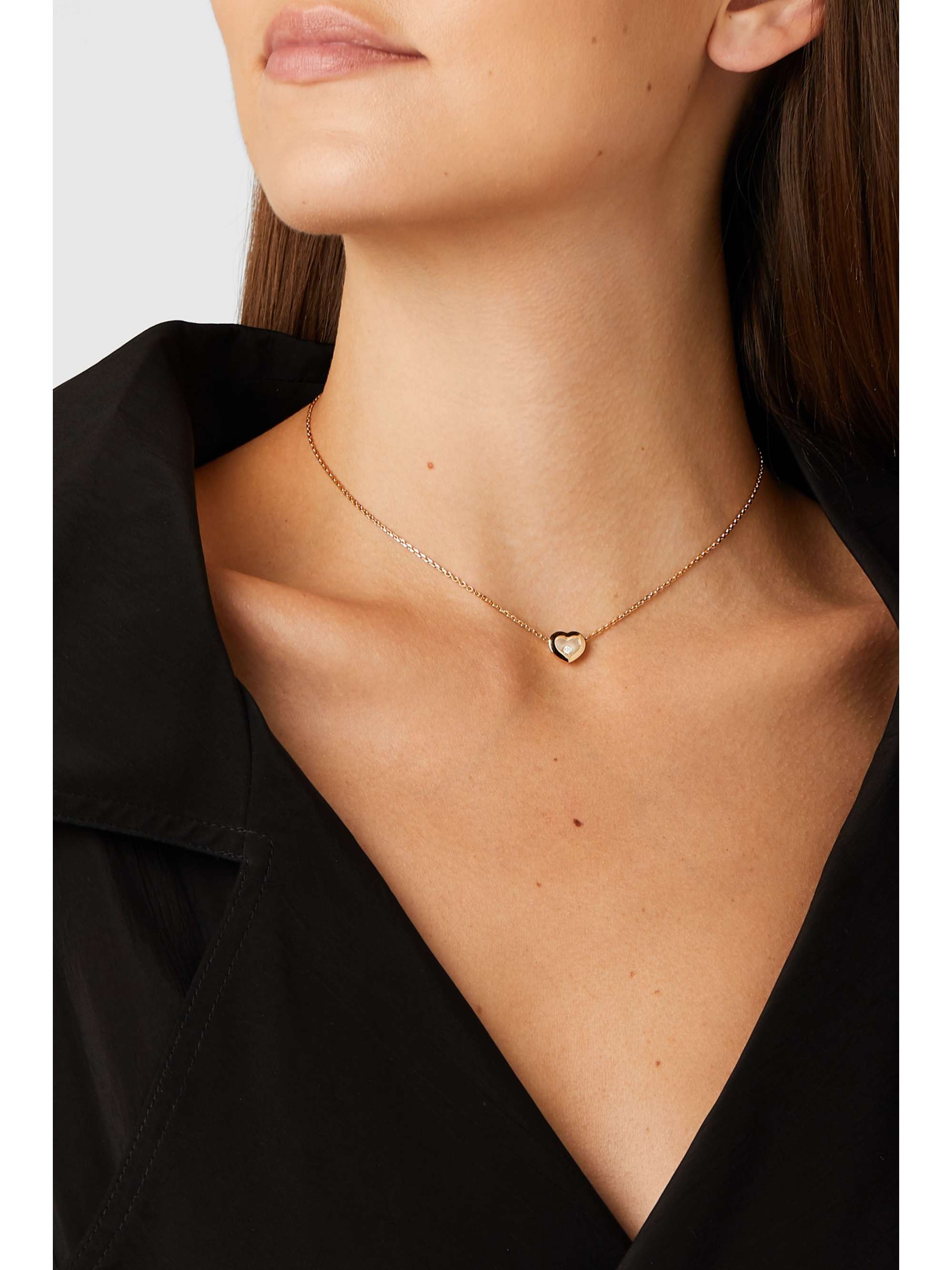 CHOPARD + NET SUSTAIN Happy Diamonds 18-karat gold diamond necklace