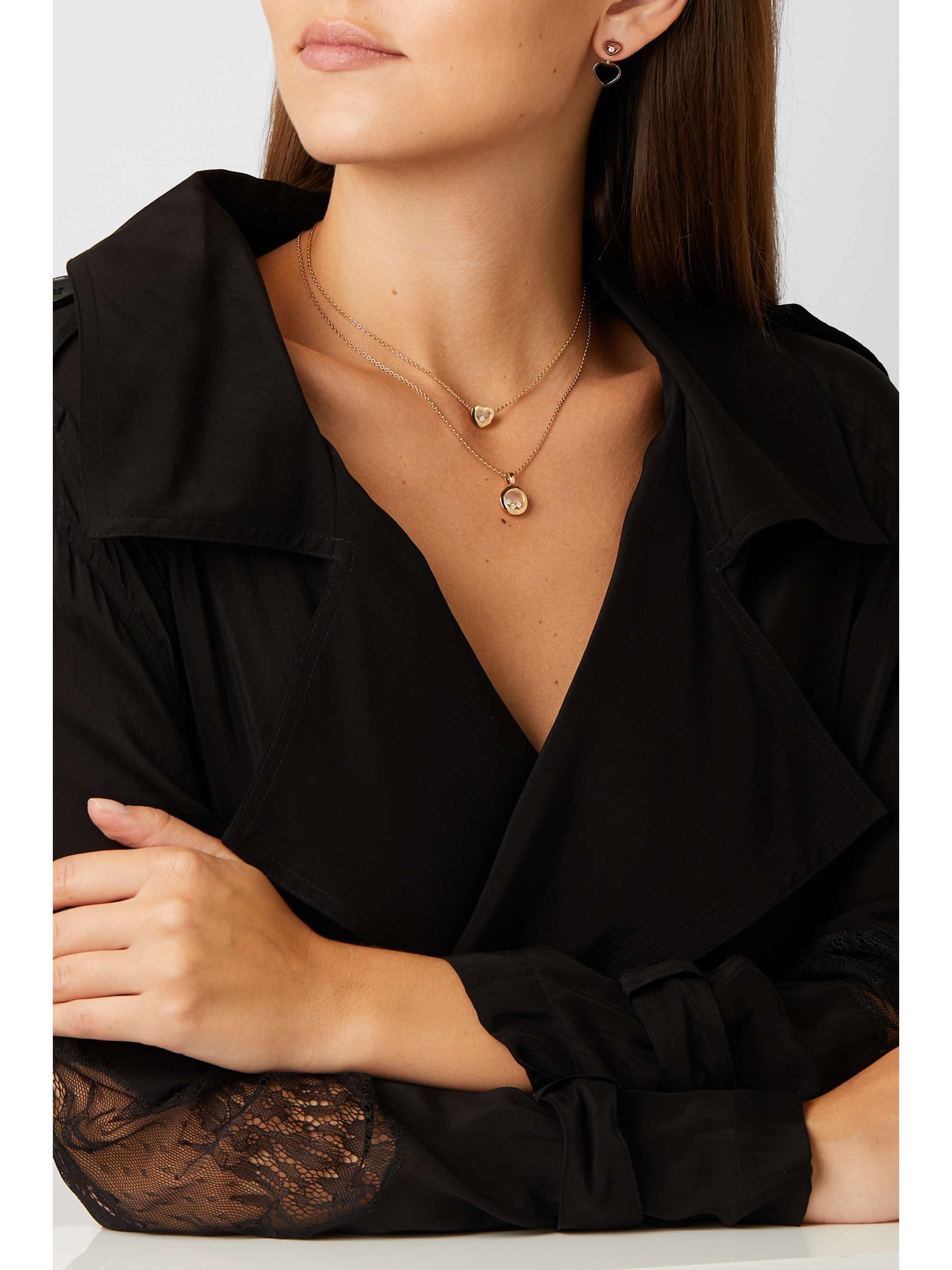CHOPARD + NET SUSTAIN Happy Diamonds 18-karat gold diamond necklace