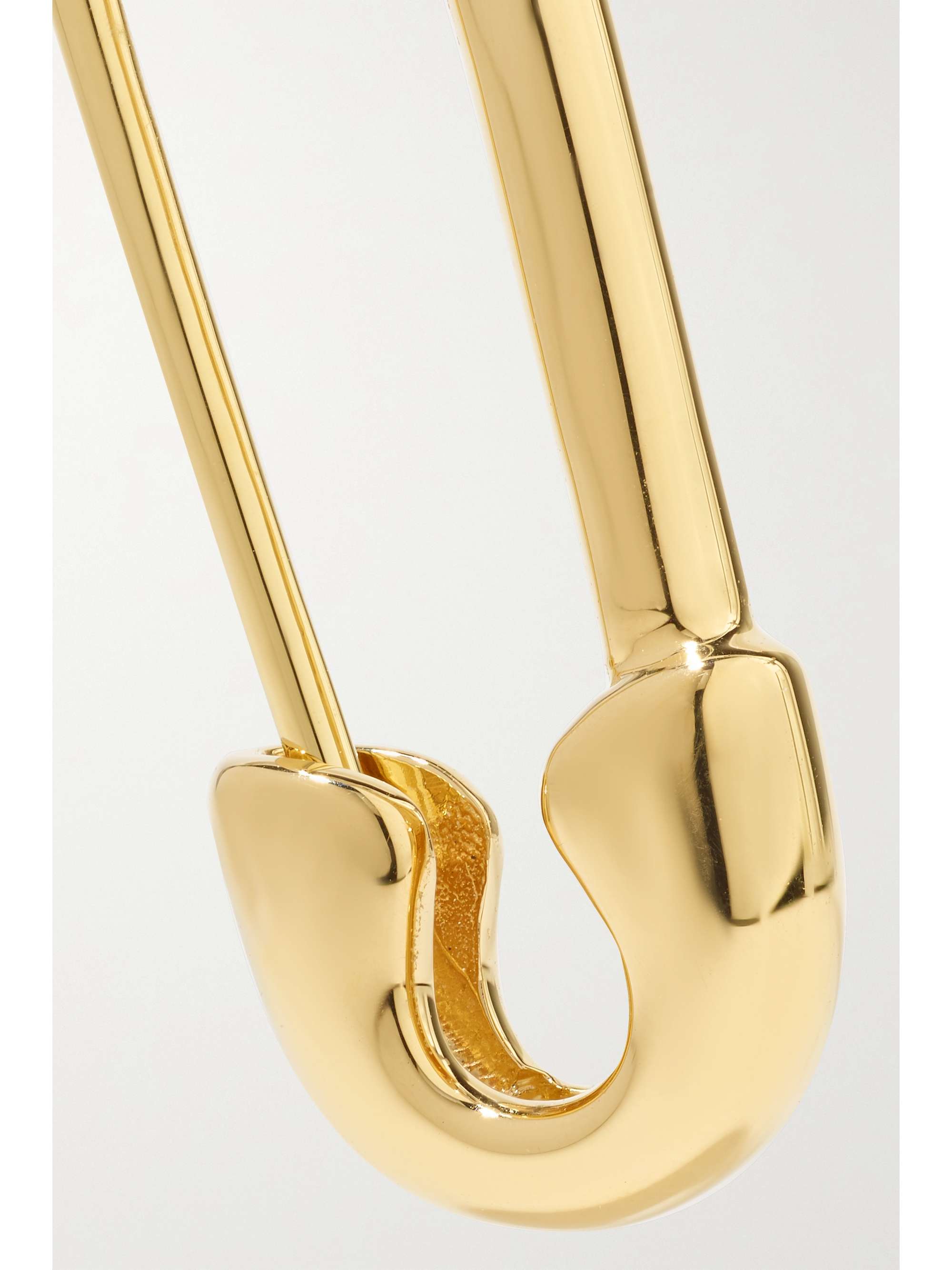 ANITA KO Safety Pin 18-karat gold earring
