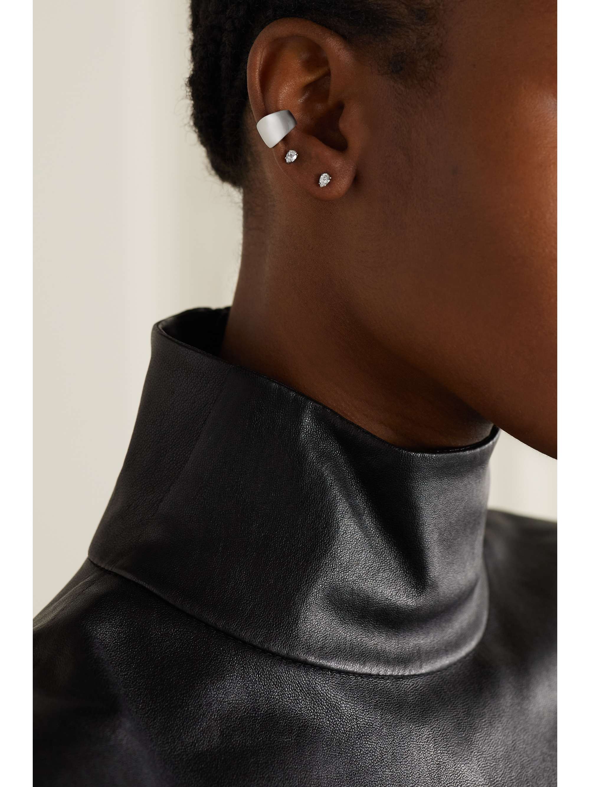 ANITA KO Bijou d'oreille en or blanc 18 carats (750/1000) Galaxy