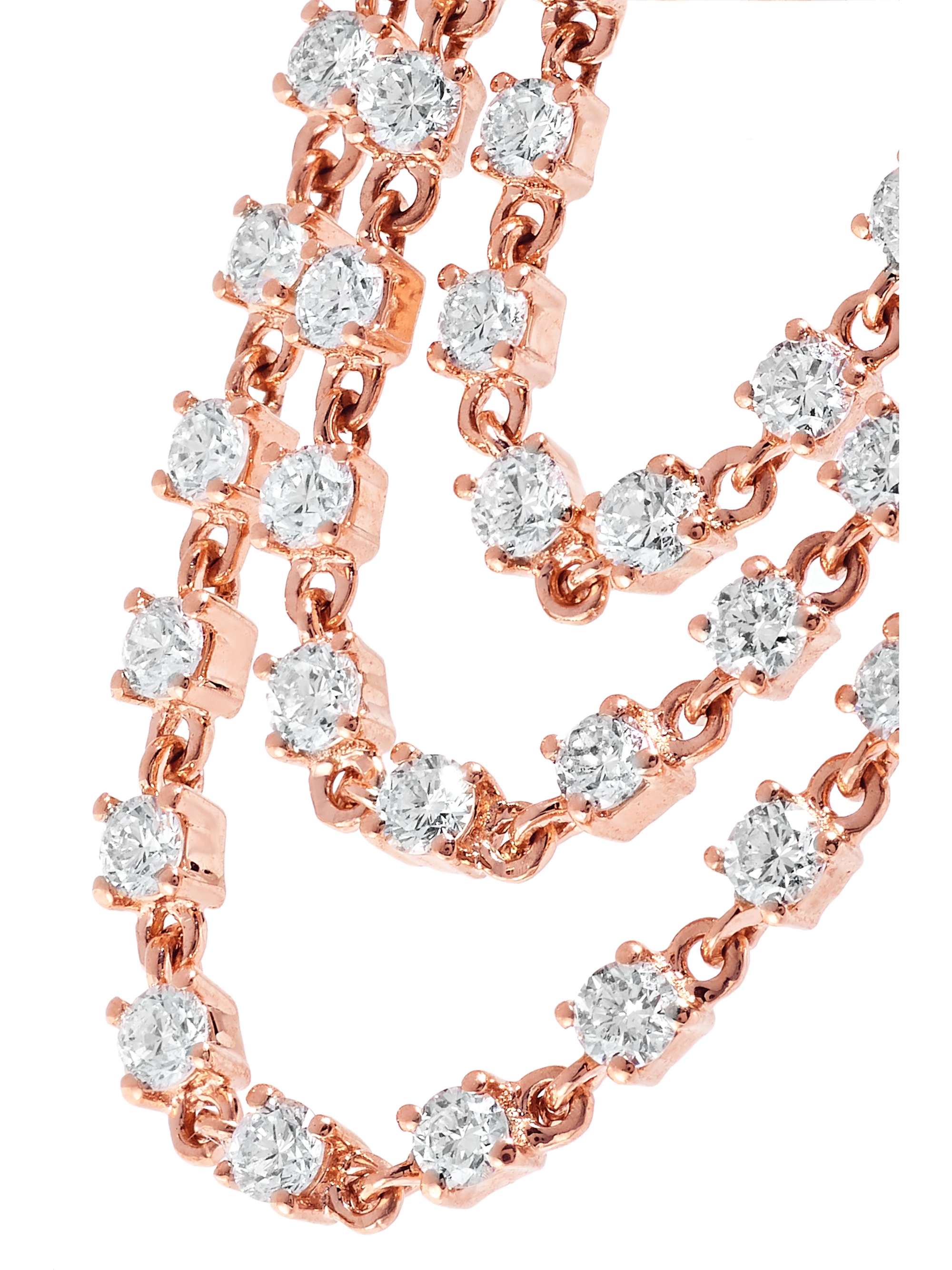 ANITA KO Bianca 18-karat rose gold diamond earring
