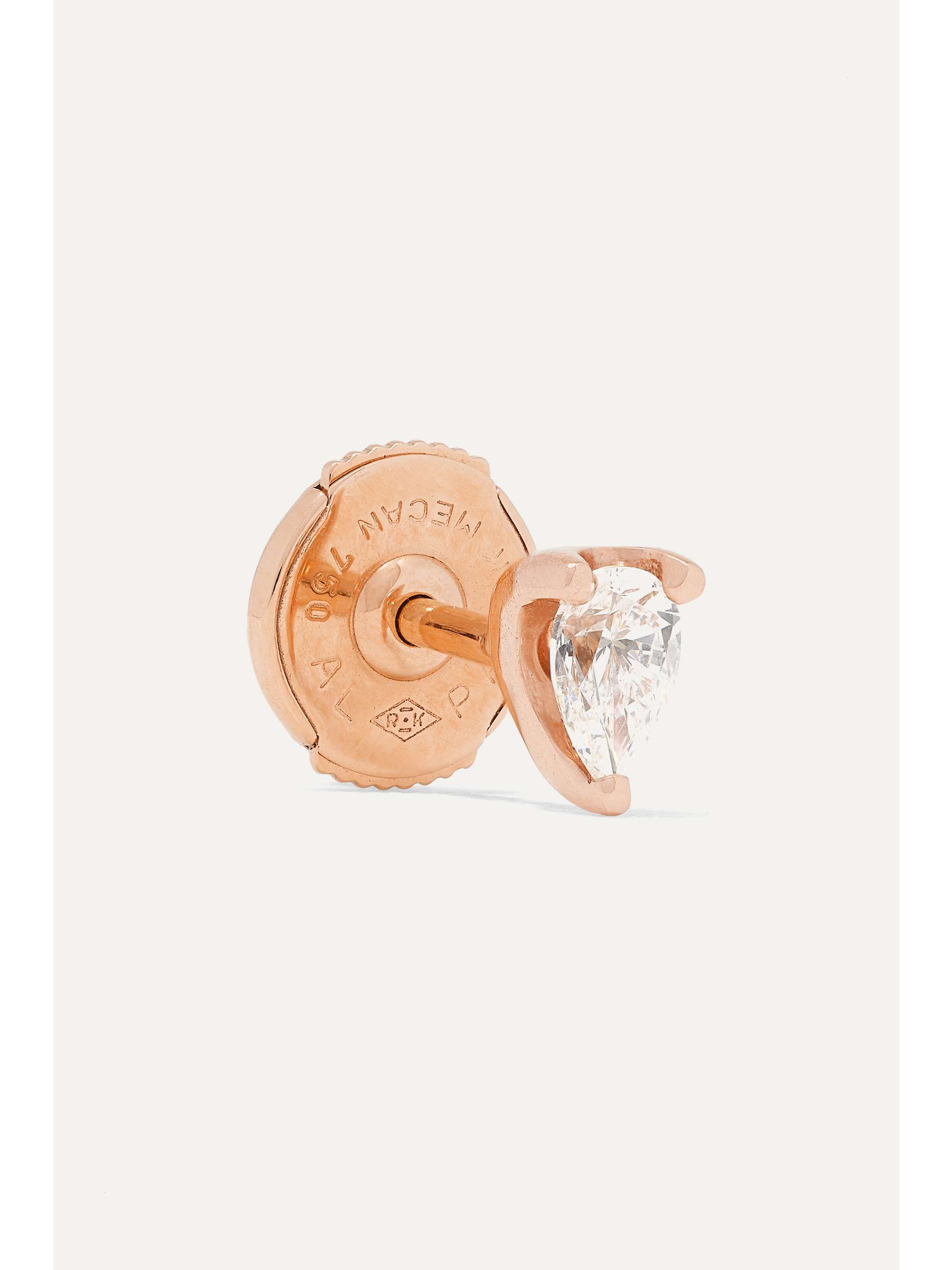 ANITA KO 18-karat rose gold diamond earring