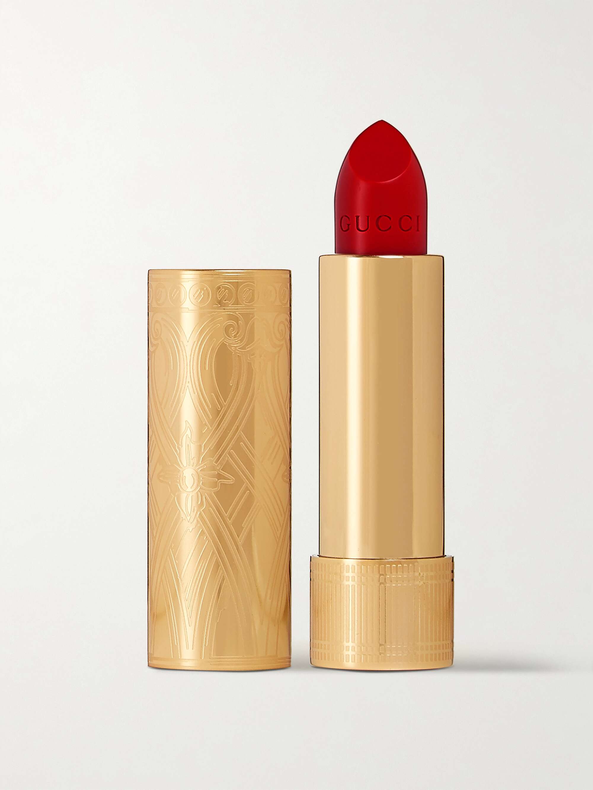 GUCCI BEAUTY Rouge à Lèvres Satin - Goldie Red 25 | NET-A-PORTER