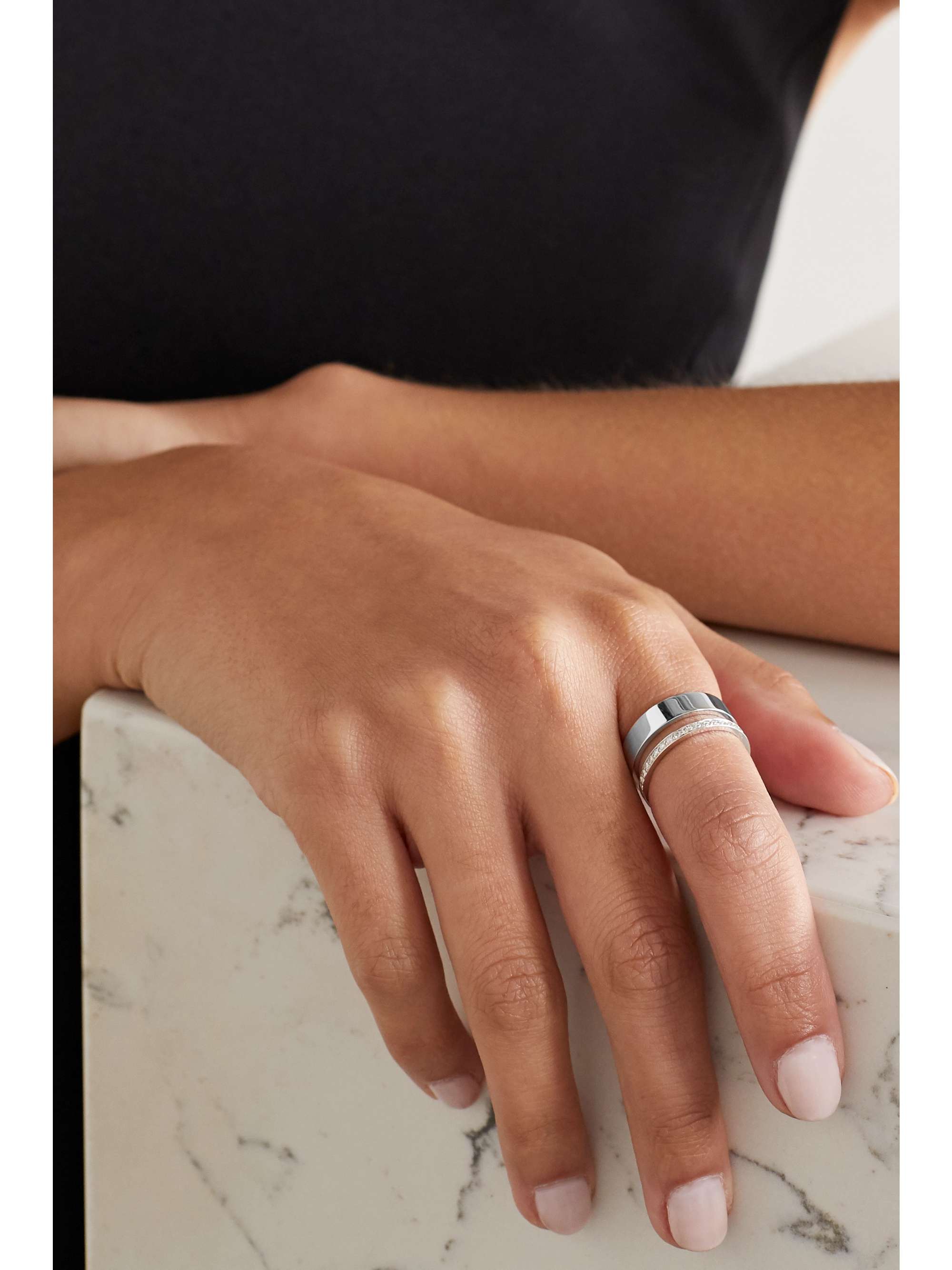 REPOSSI Berbère Module 18-karat white gold diamond ring
