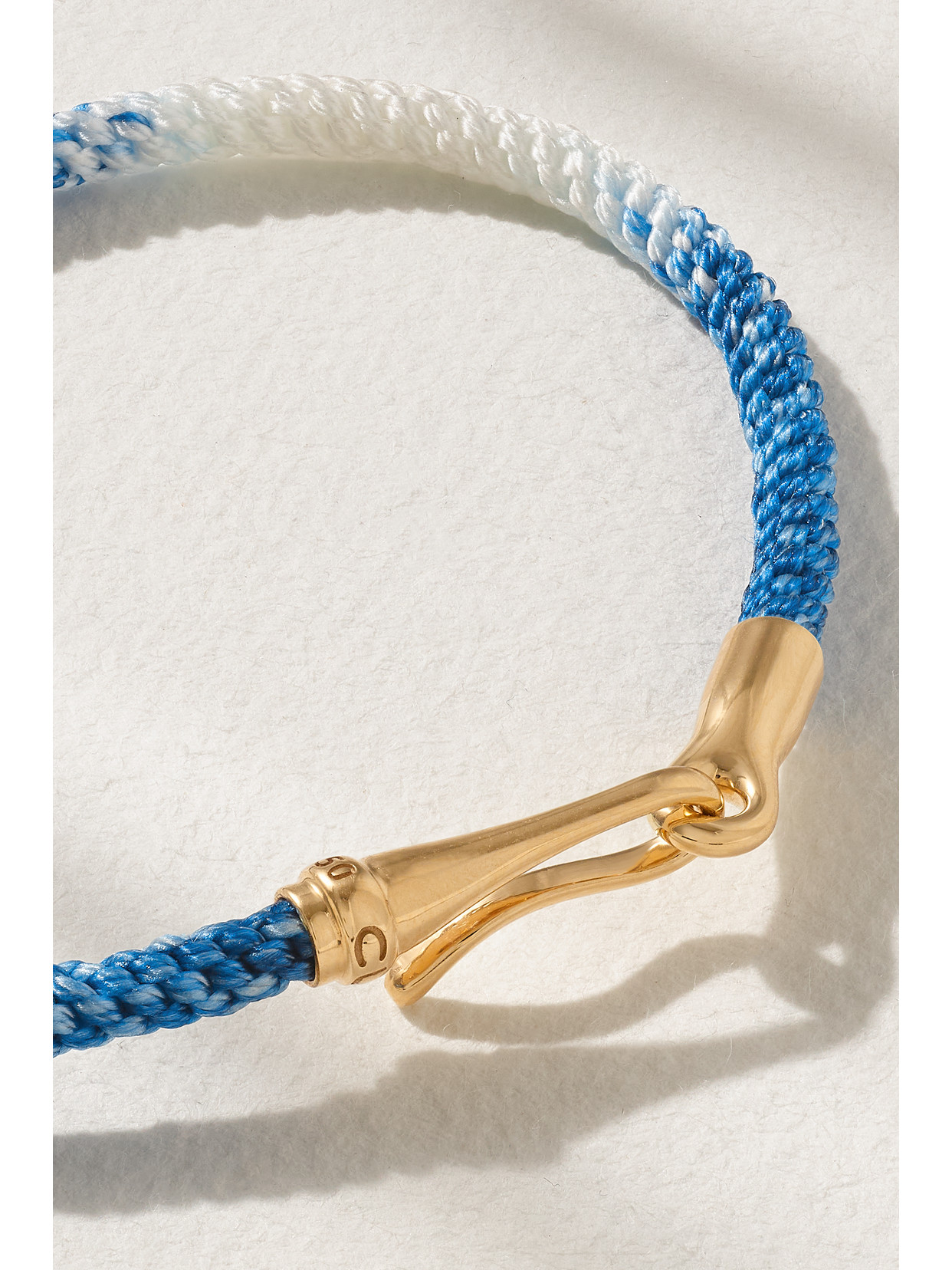 Shop Ole Lynggaard Copenhagen Life 18-karat Gold And Rope Bracelet