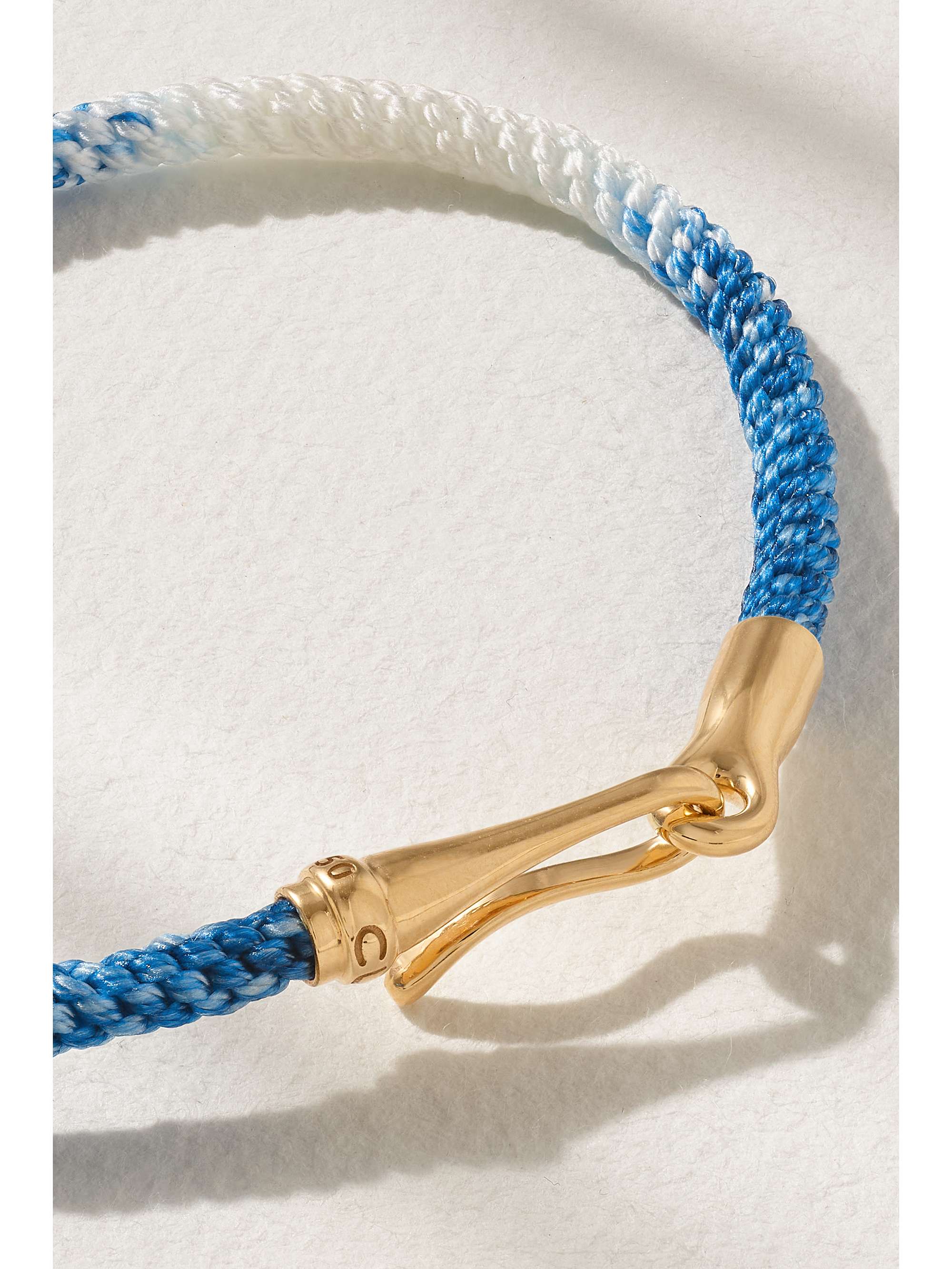 OLE LYNGGAARD COPENHAGEN Life 18-karat gold and rope bracelet