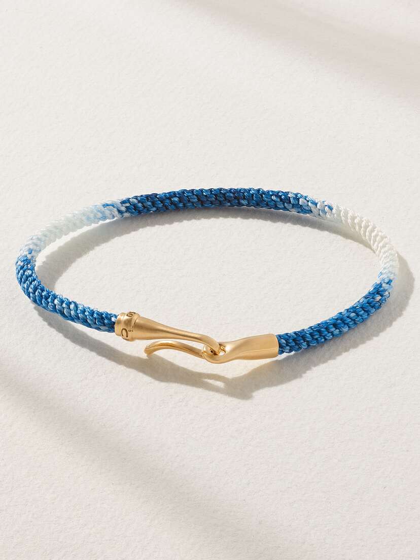 OLE LYNGGAARD COPENHAGEN Life 18-karat Gold And Rope Bracelet