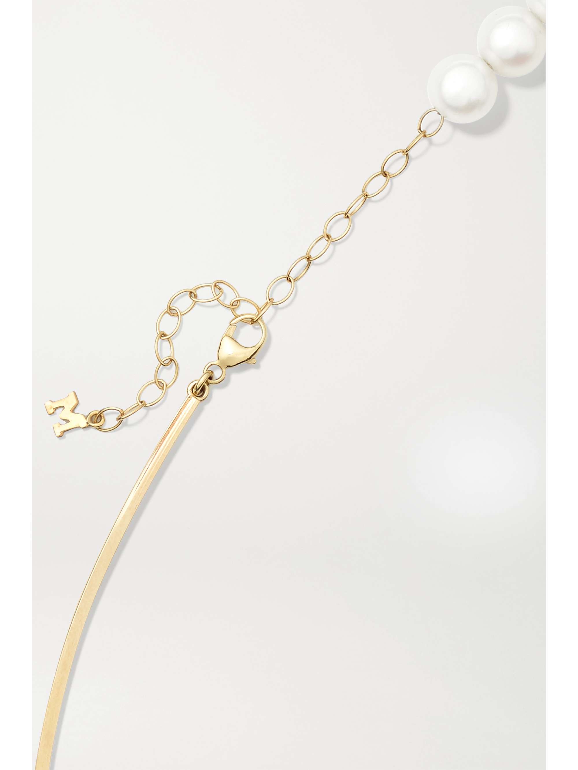MATEO 14-karat gold pearl choker