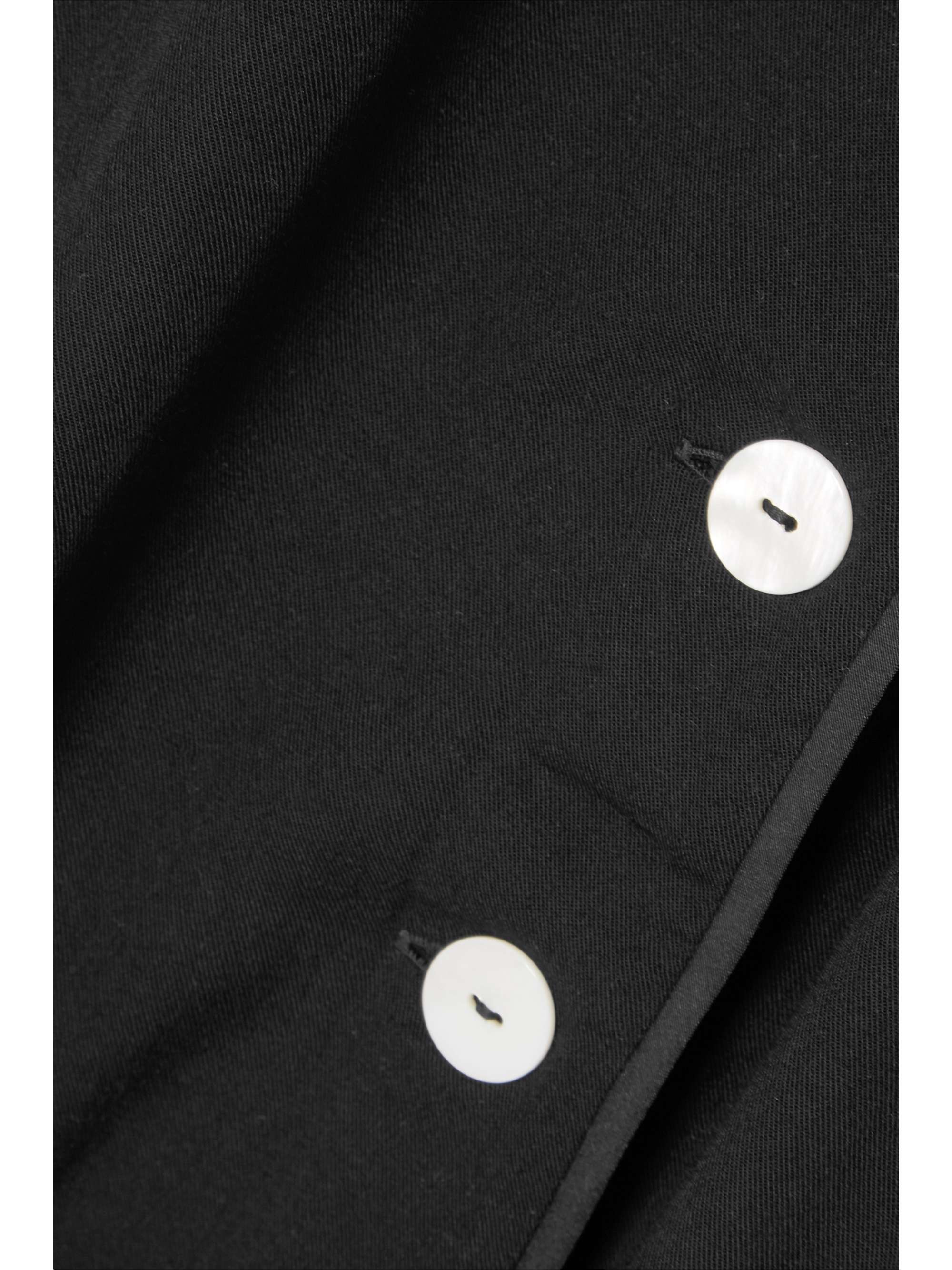 SLEEPER Black Tie feather-trimmed crepe de chine pajama set