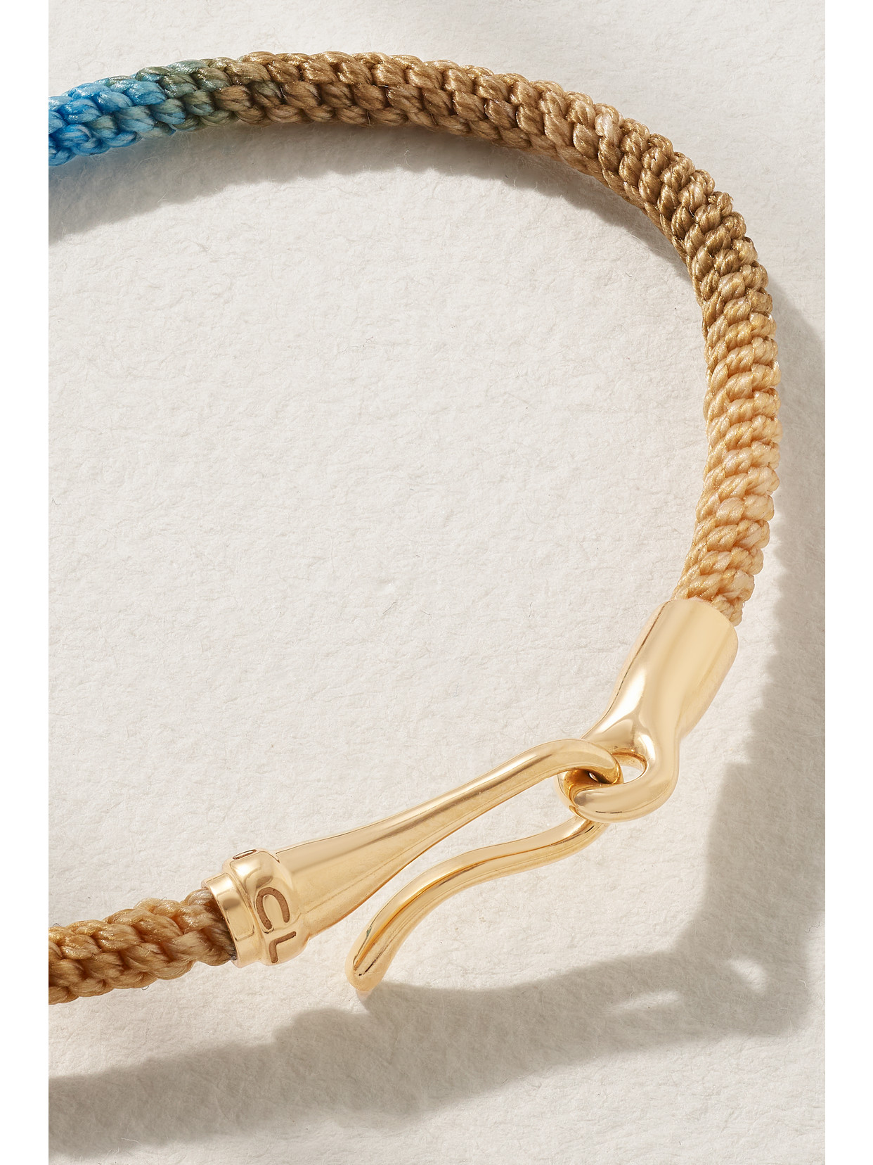 Shop Ole Lynggaard Copenhagen Life 18-karat Gold And Rope Bracelet