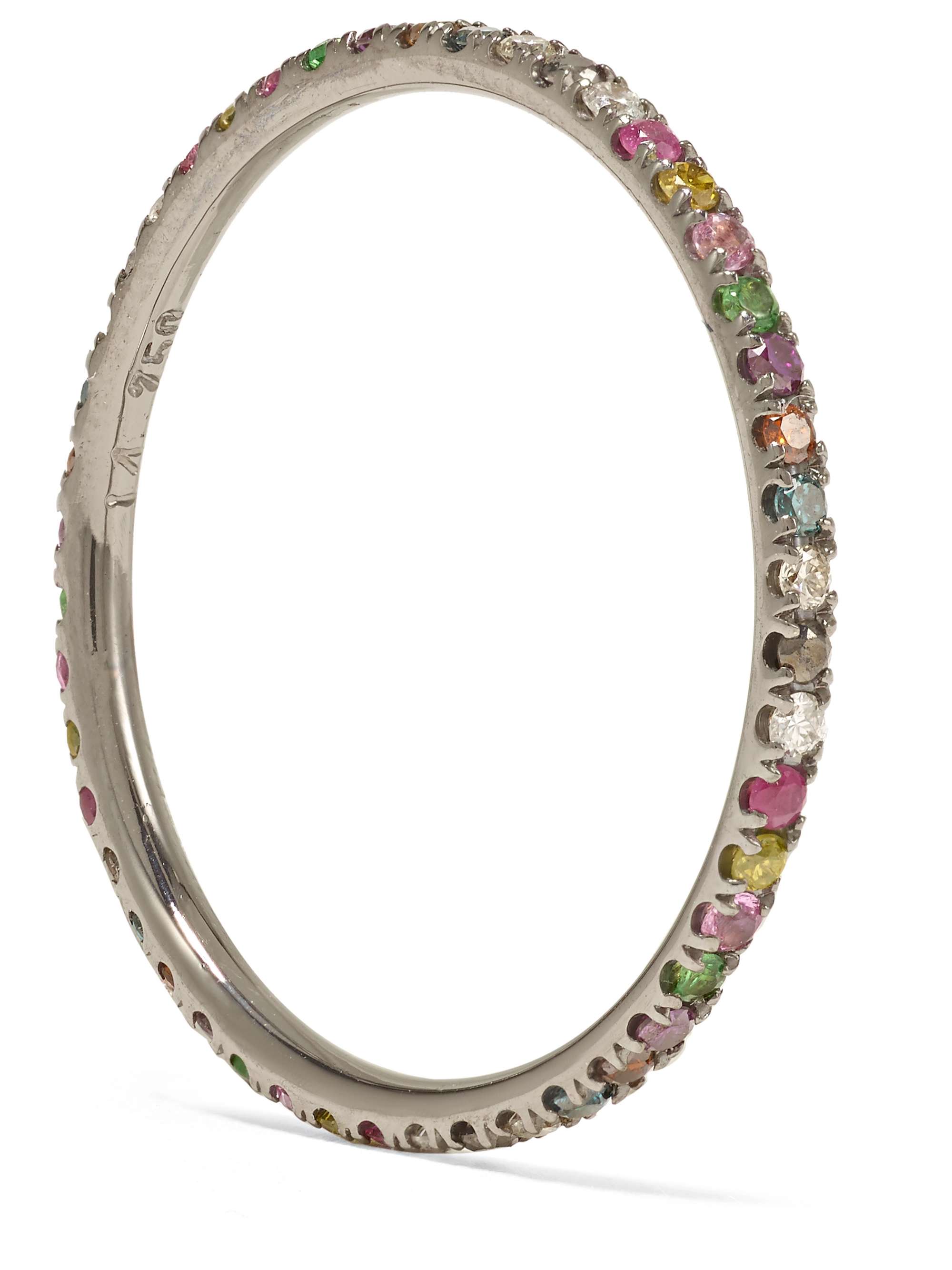 ILEANA MAKRI Thread 18-karat rose gold sapphire ring