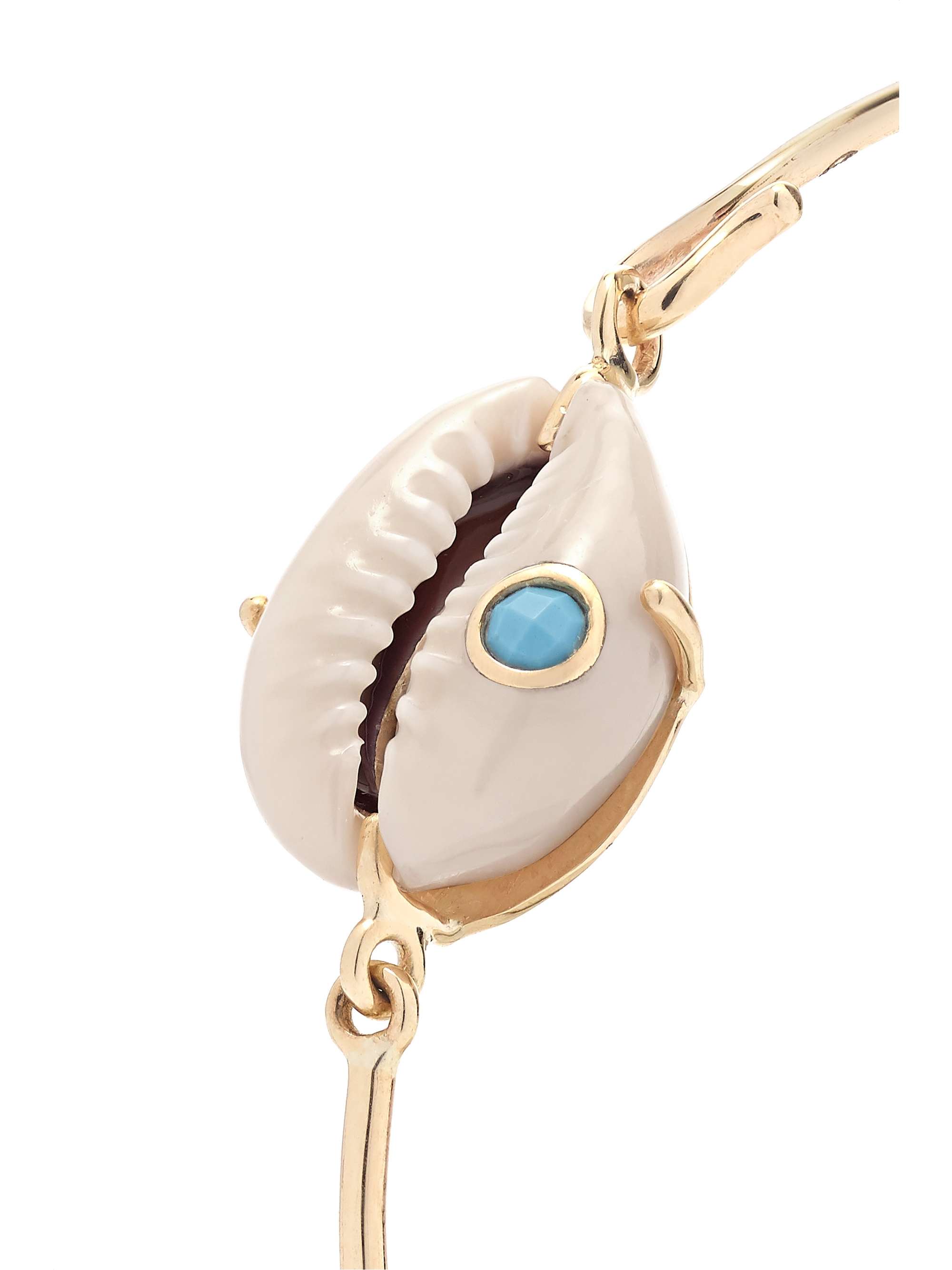 PASCALE MONVOISIN Cauri 9-karat gold, shell and diamond bracelet