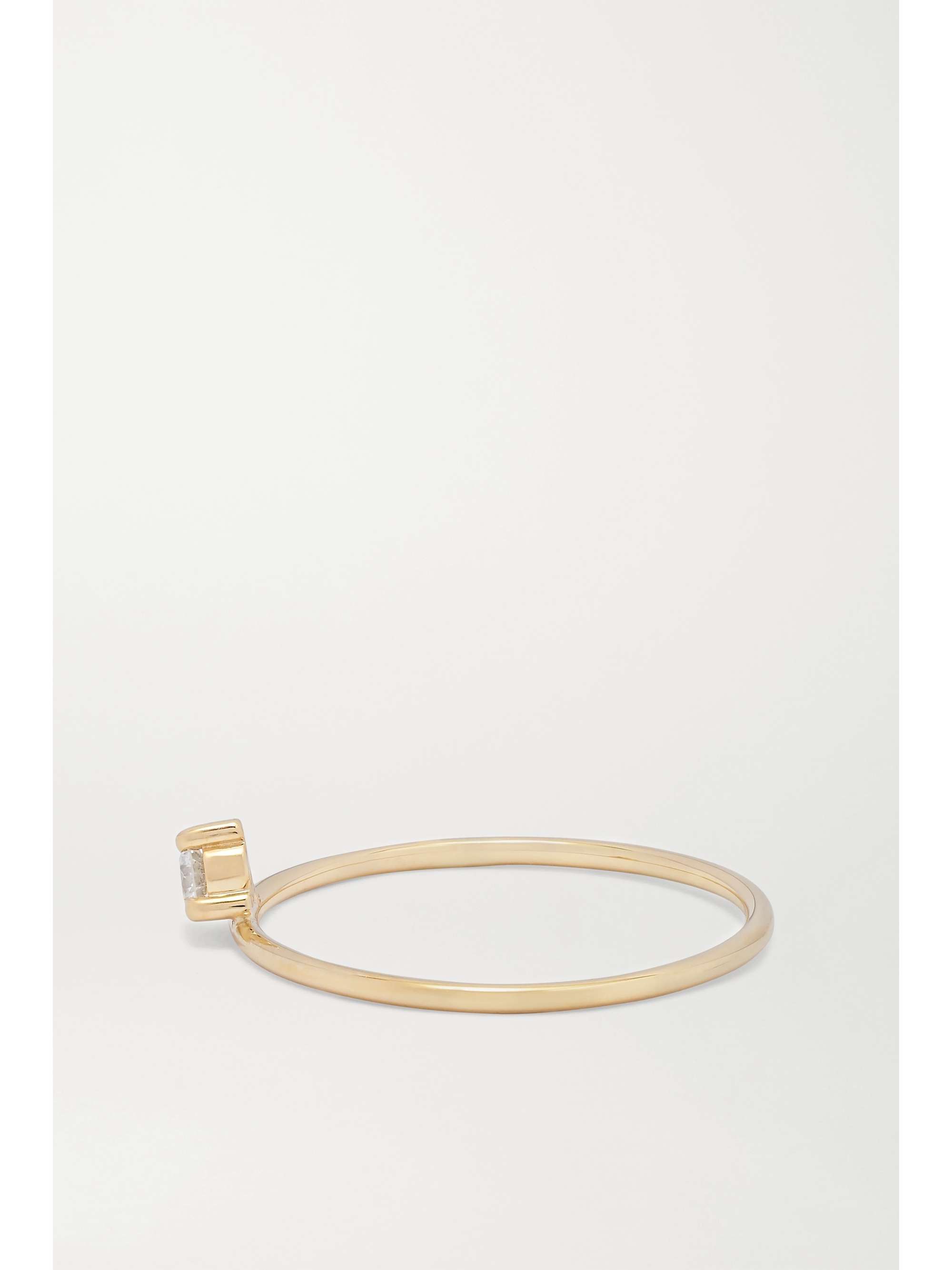 MIZUKI Baby Tiara 14-karat gold diamond ring