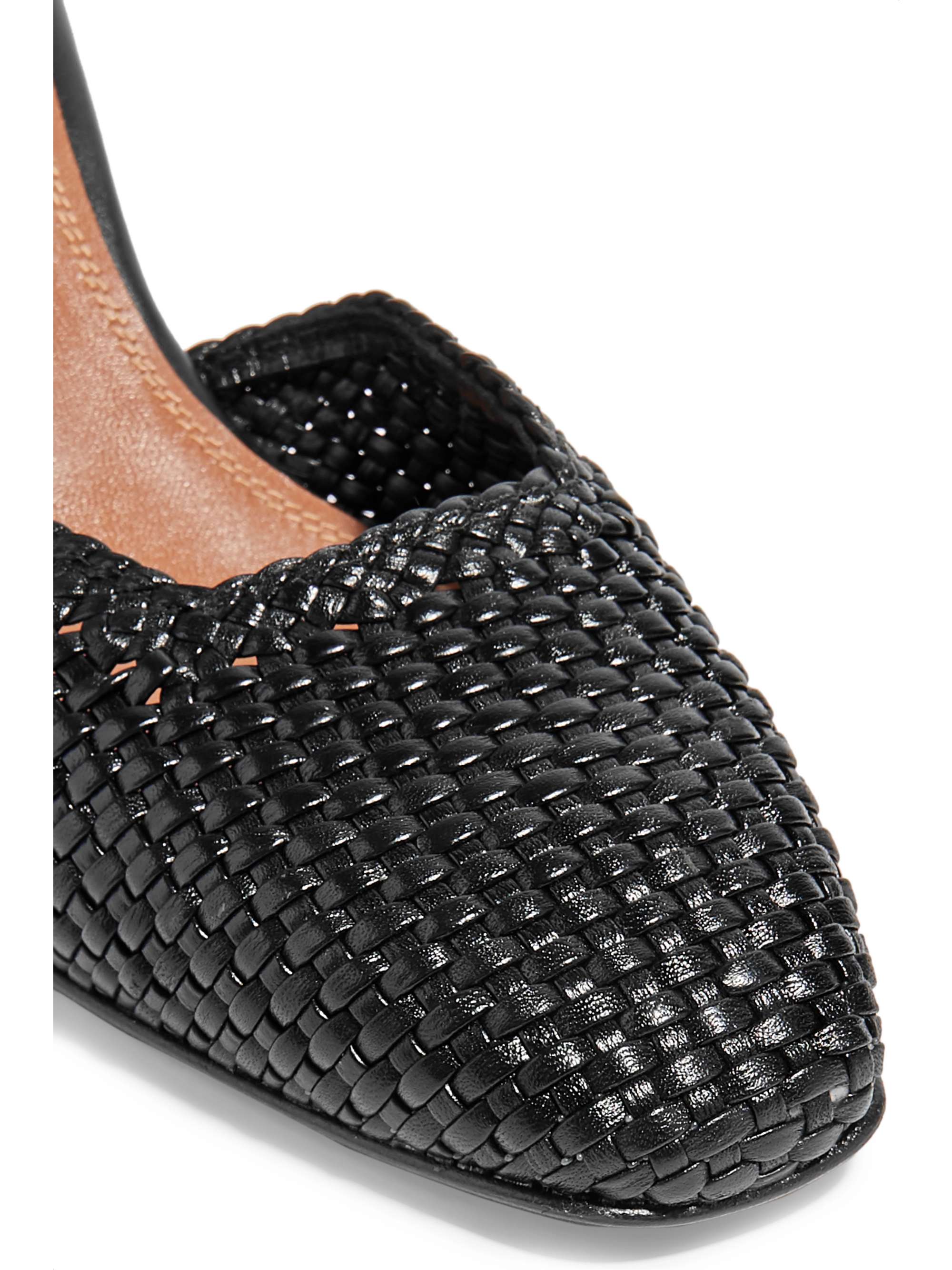 SOULIERS MARTINEZ Antequera woven leather pumps
