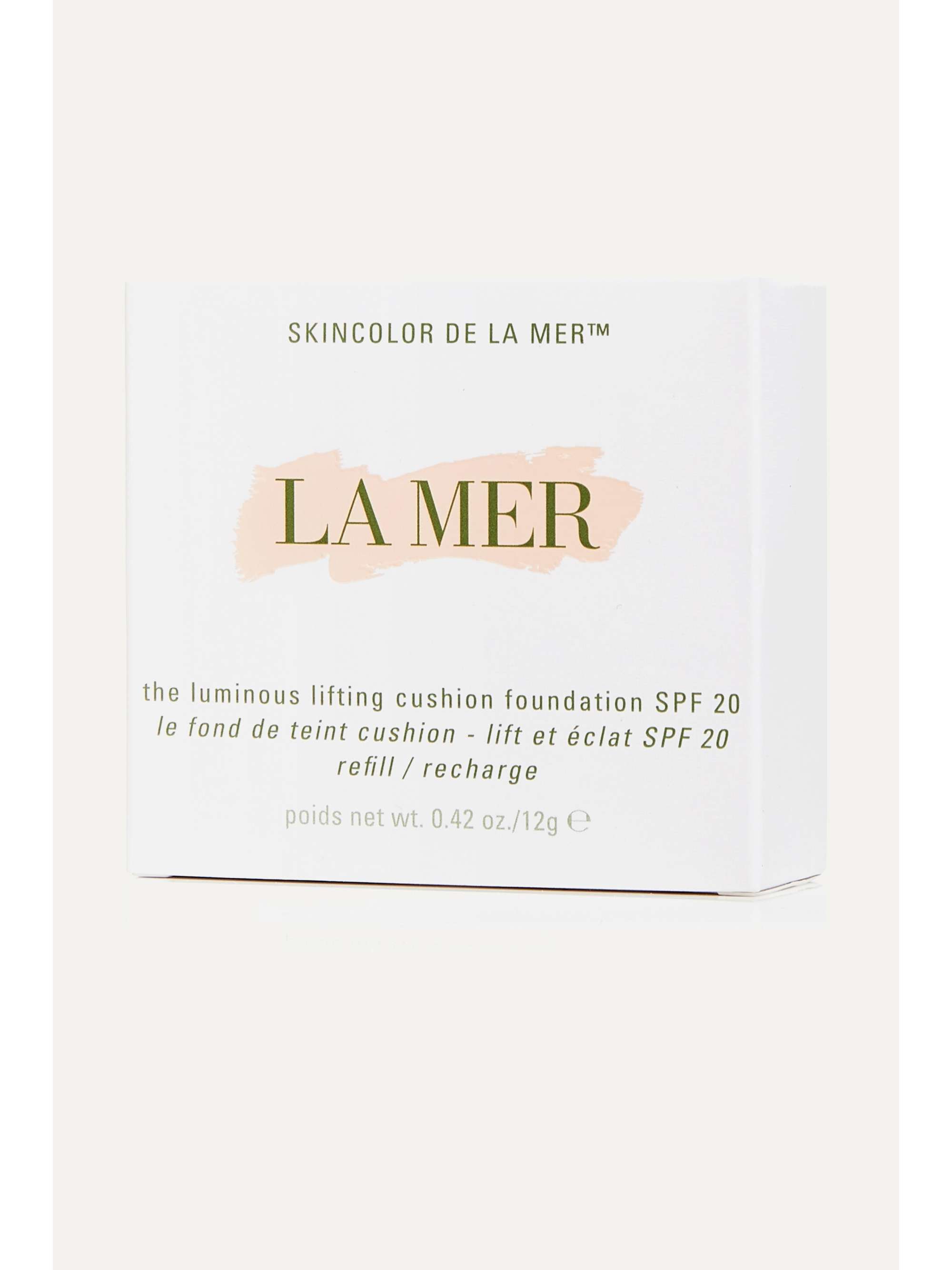 LA MER كريم أساس مضغوط لإنارة الوجه ورفع الملامح مع وسادة إسفنجية وواقي شمس SPF20 - بلون‏ ‎ 13 Warm Ivory
