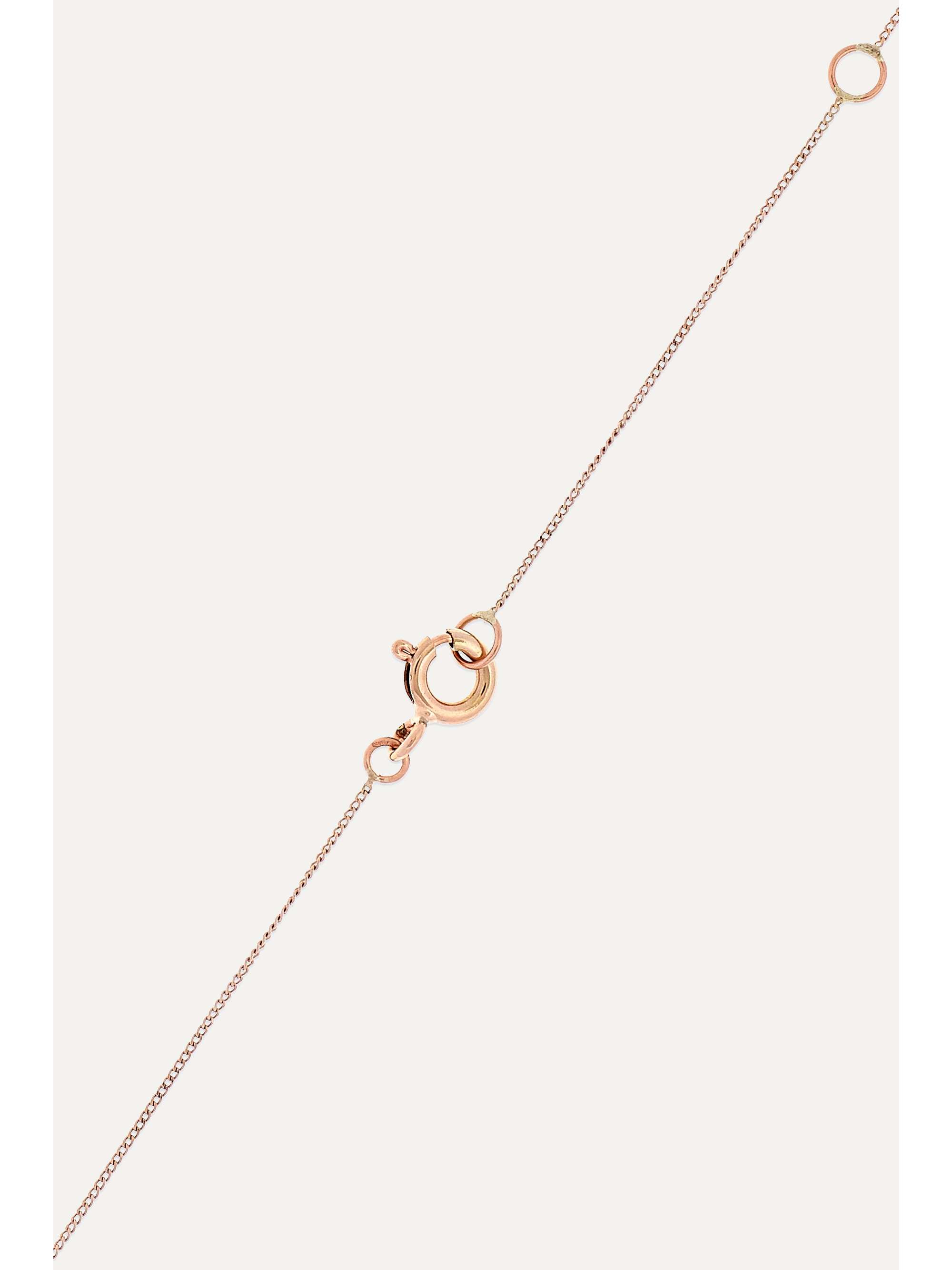 PASCALE MONVOISIN Pierrot N°2 9-karat rose gold, turquoise and diamond necklace