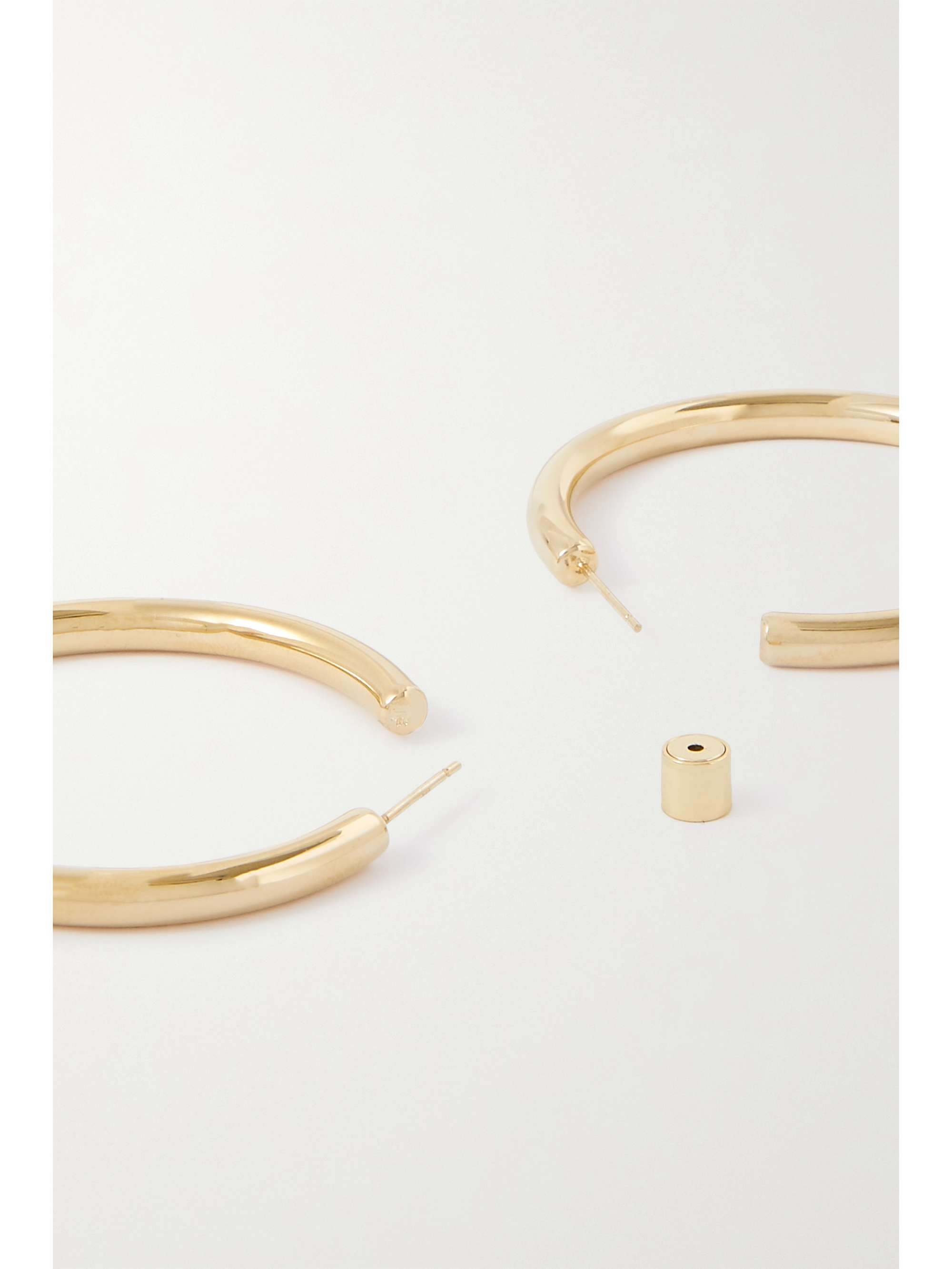 JENNIFER FISHER Baby Lilly gold-plated hoop earrings