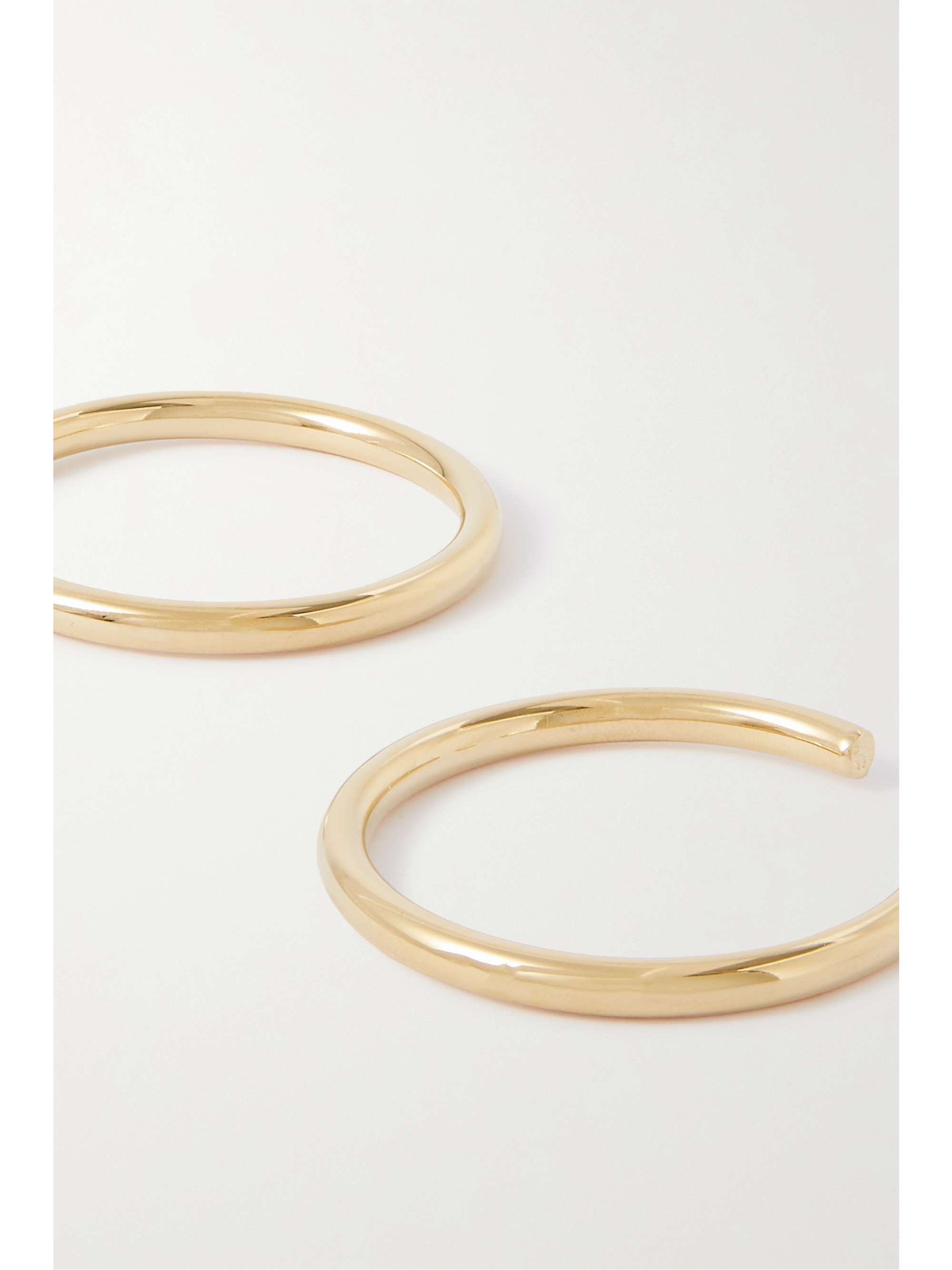 JENNIFER FISHER Baby Lilly gold-plated hoop earrings