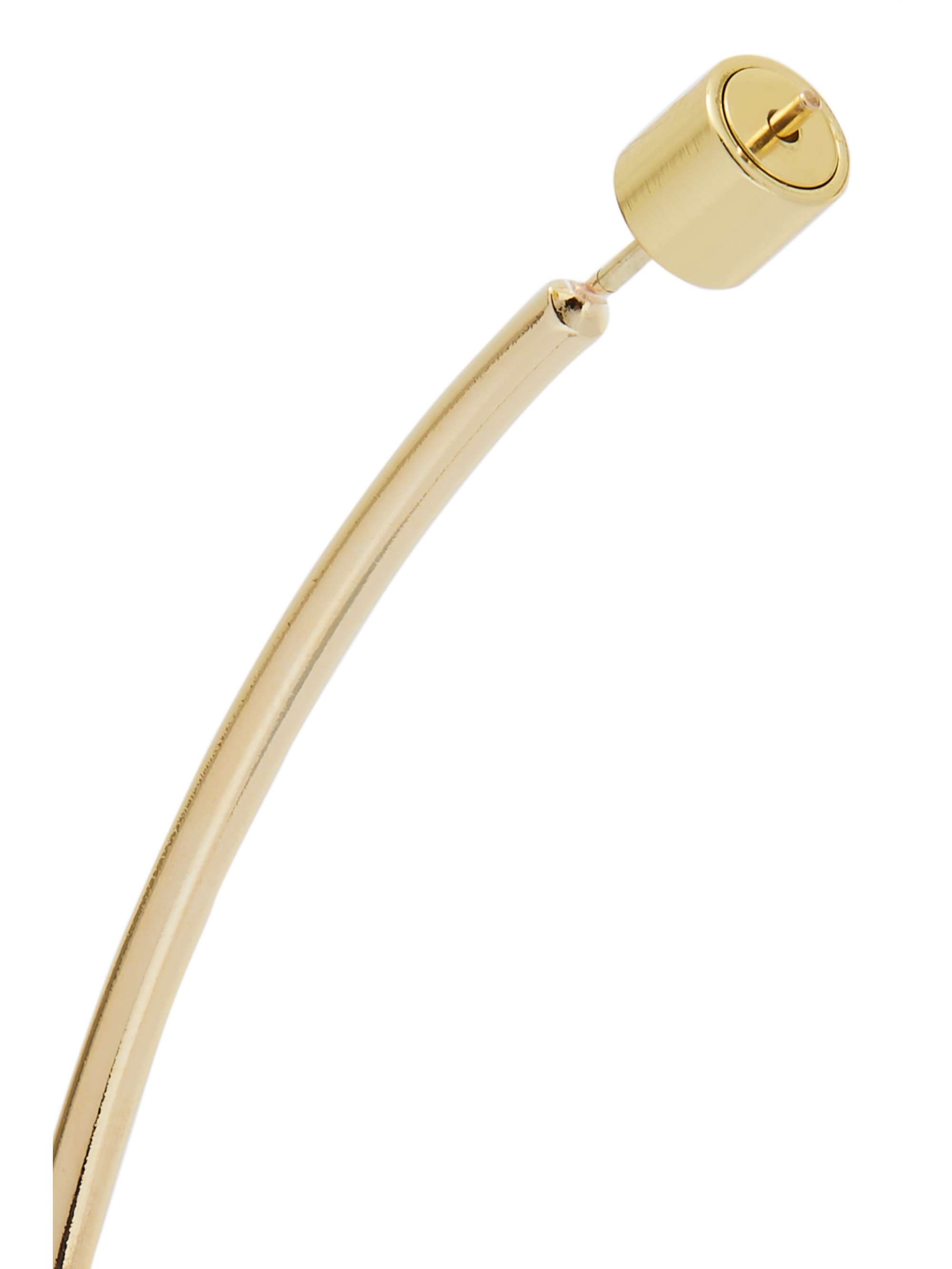 JENNIFER FISHER 3" Thread gold-plated hoop earrings
