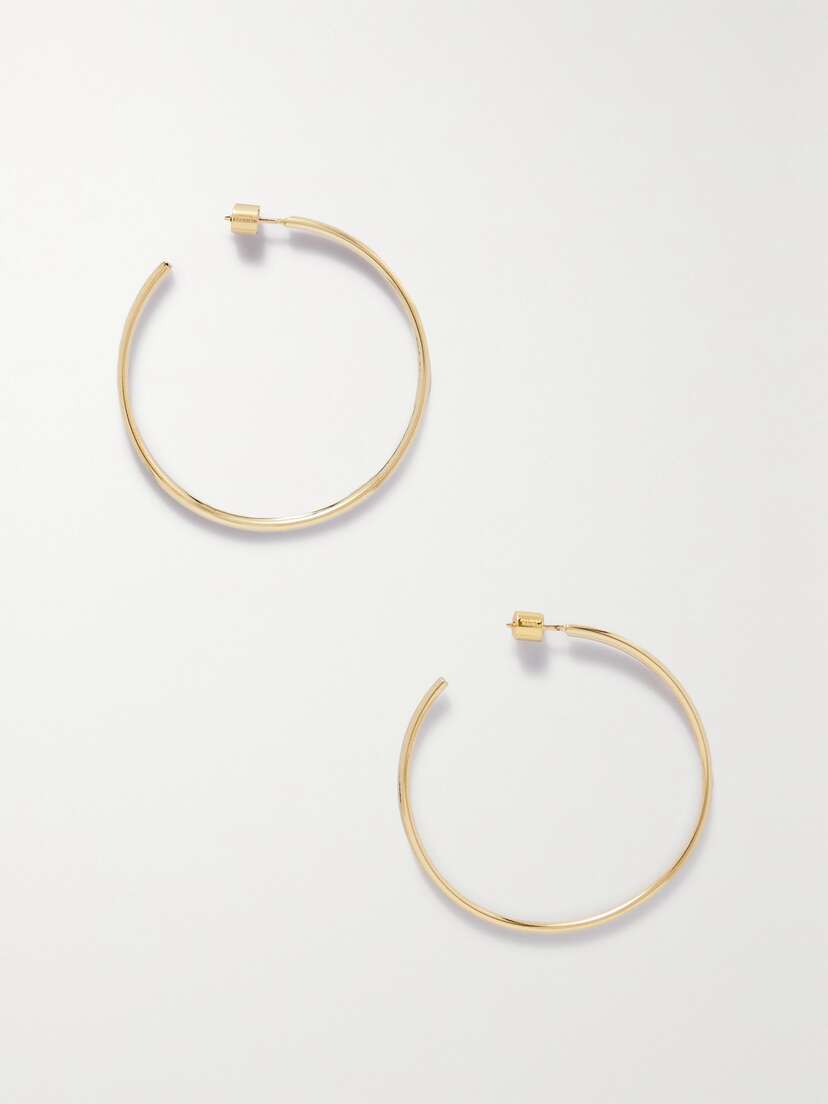 Jennifer Fisher 2"" Thread Gold-plated Hoop Earrings