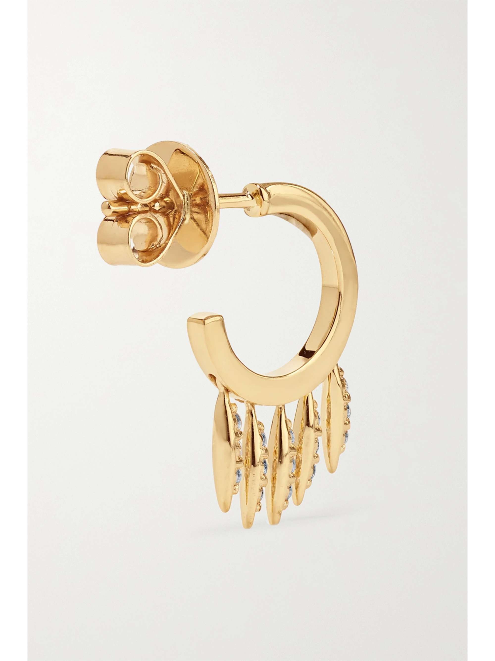 ILEANA MAKRI Grass Clipping 18-karat gold hoop earrings