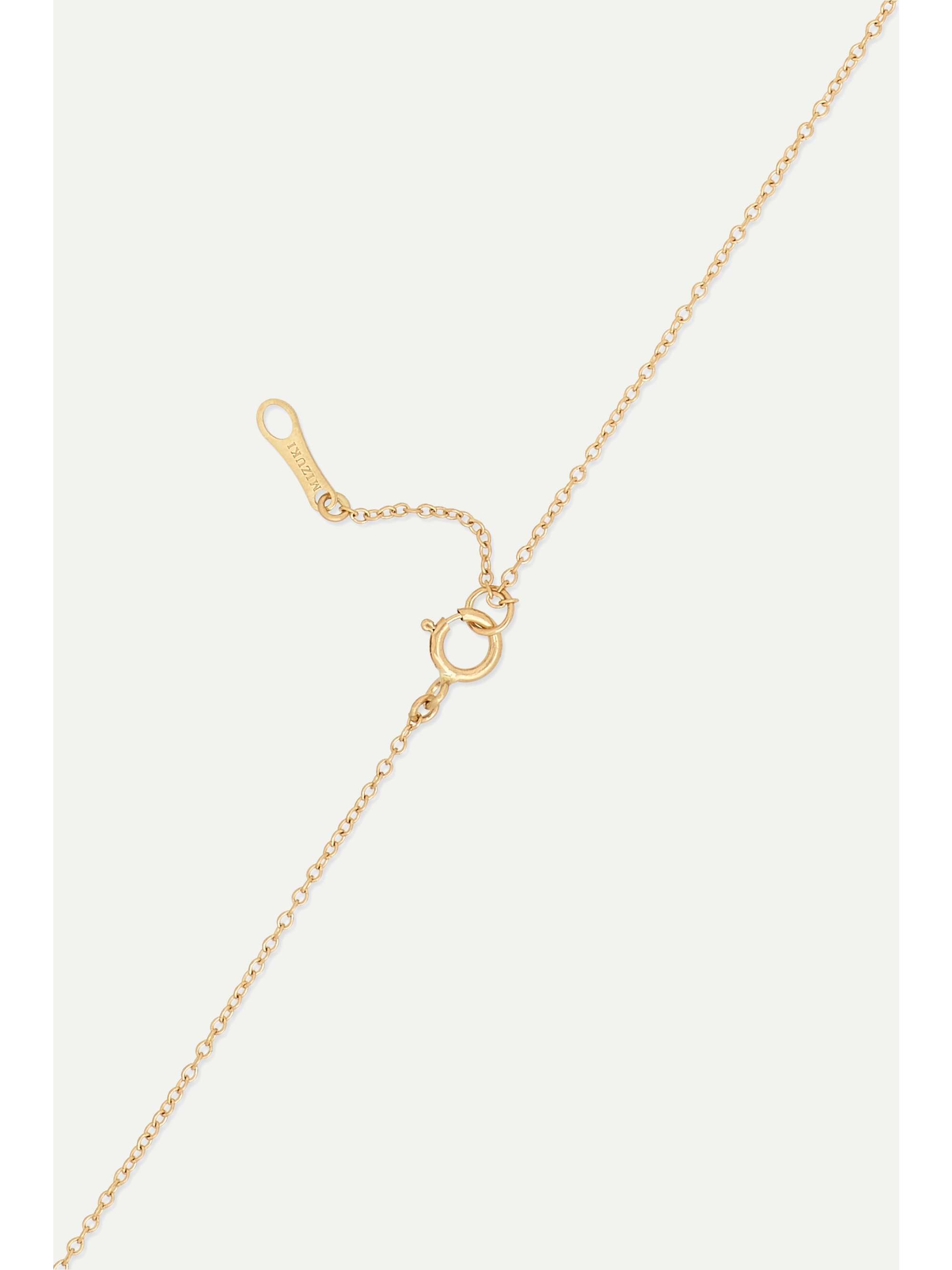 MIZUKI 14-karat gold, pearl and diamond necklace