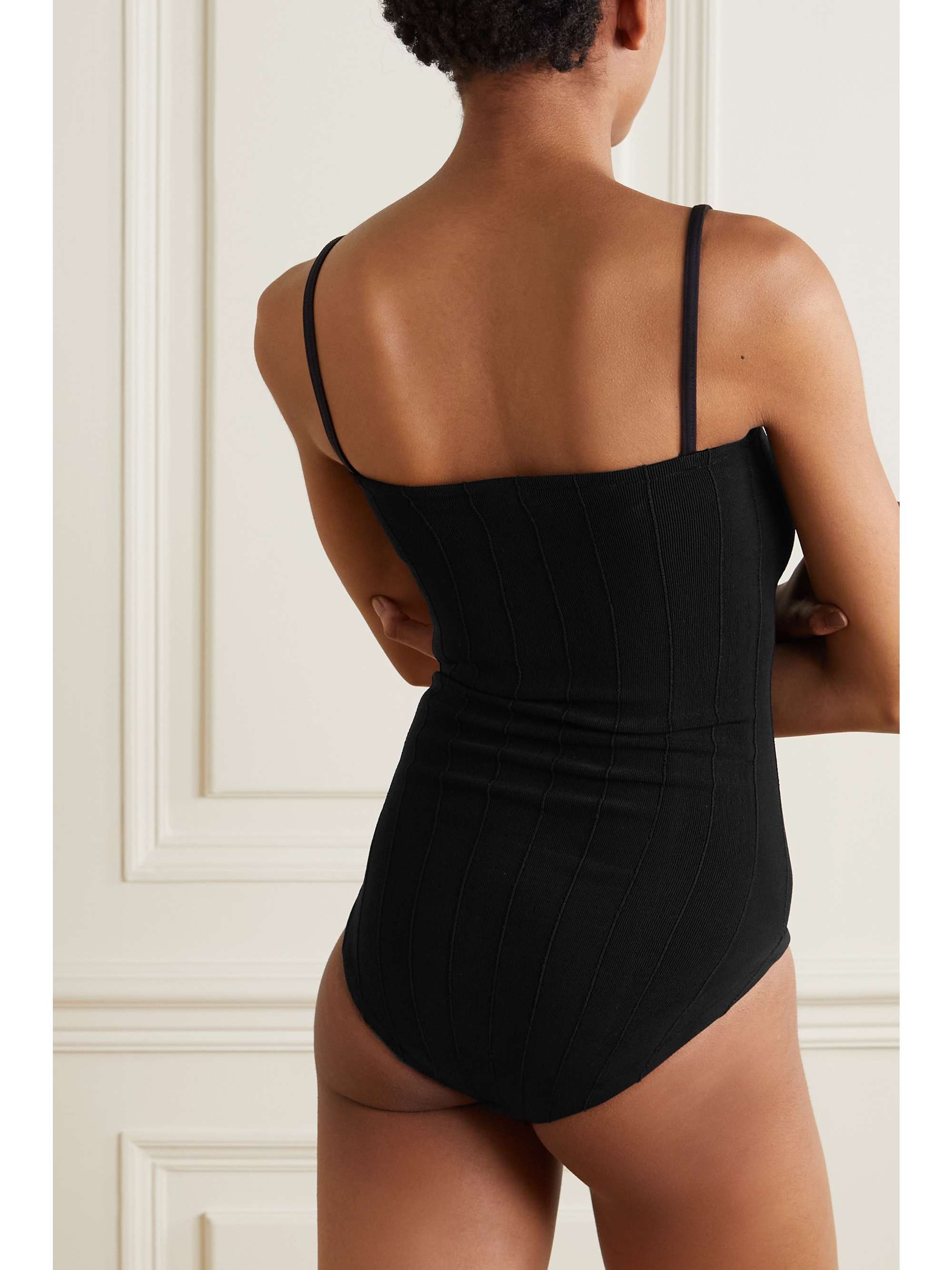 HUNZA G Maria seersucker swimsuit