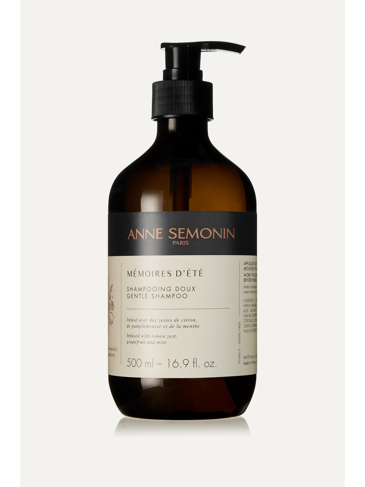ANNE SEMONIN MÉMOIRES D'ÉTÉ GENTLE SHAMPOO, 500ML - ONE SIZE