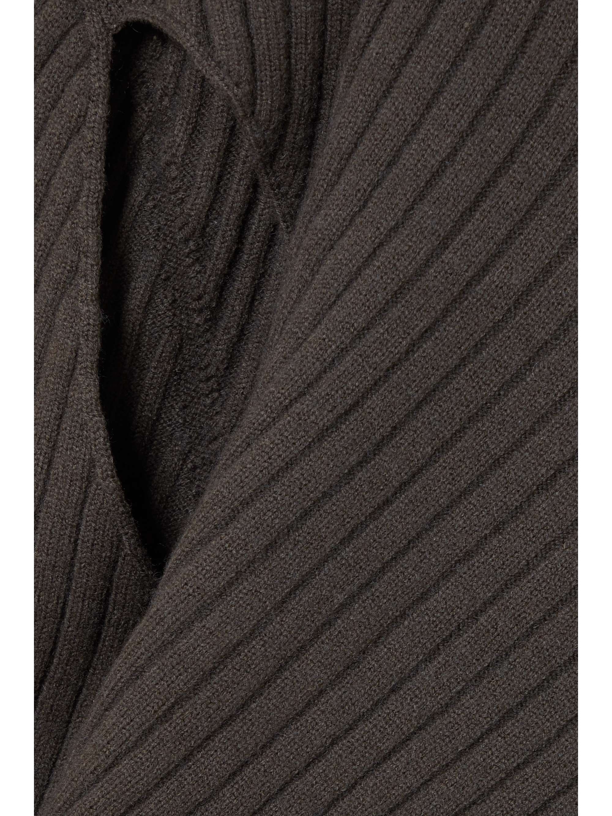 LOW CLASSIC Cutout ribbed-knit sweater