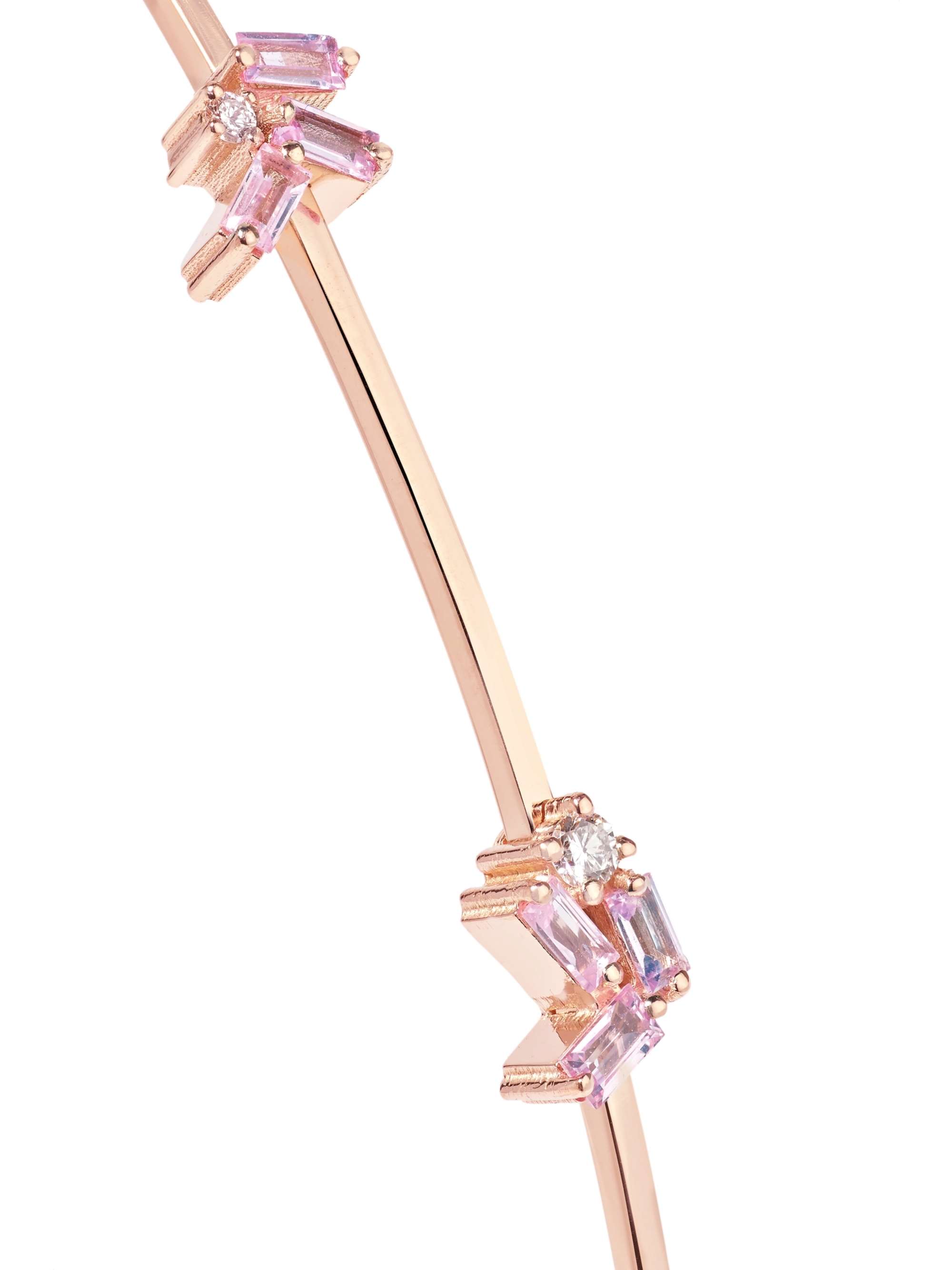 SUZANNE KALAN 18-karat gold, sapphire and diamond headband
