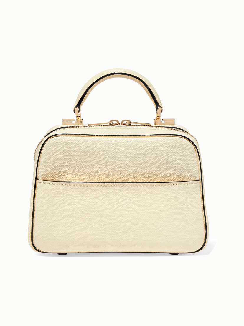 Valextra Serie S Small Textured-leather Tote