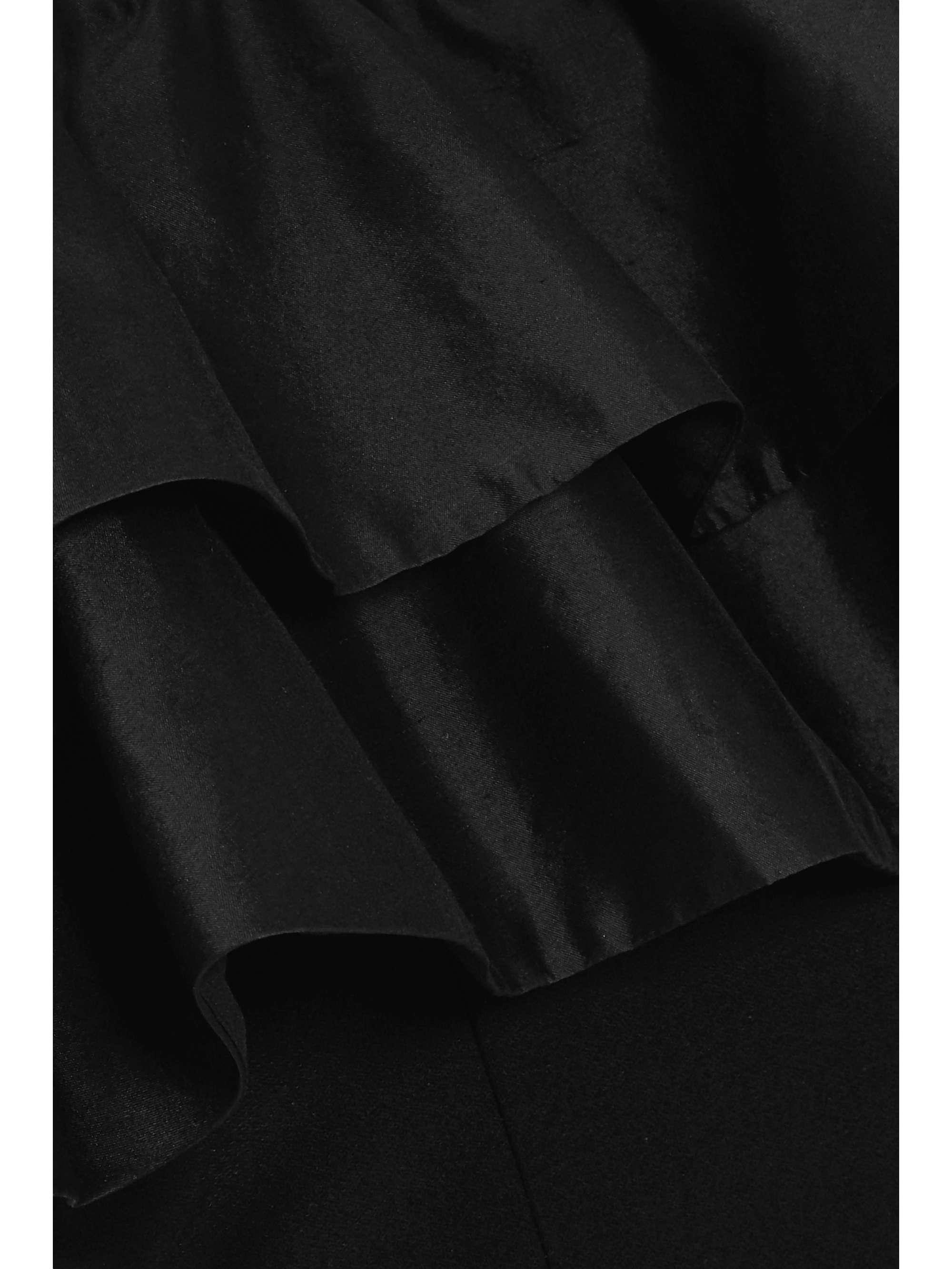 RASARIO 荷叶边真丝绉纱礼服