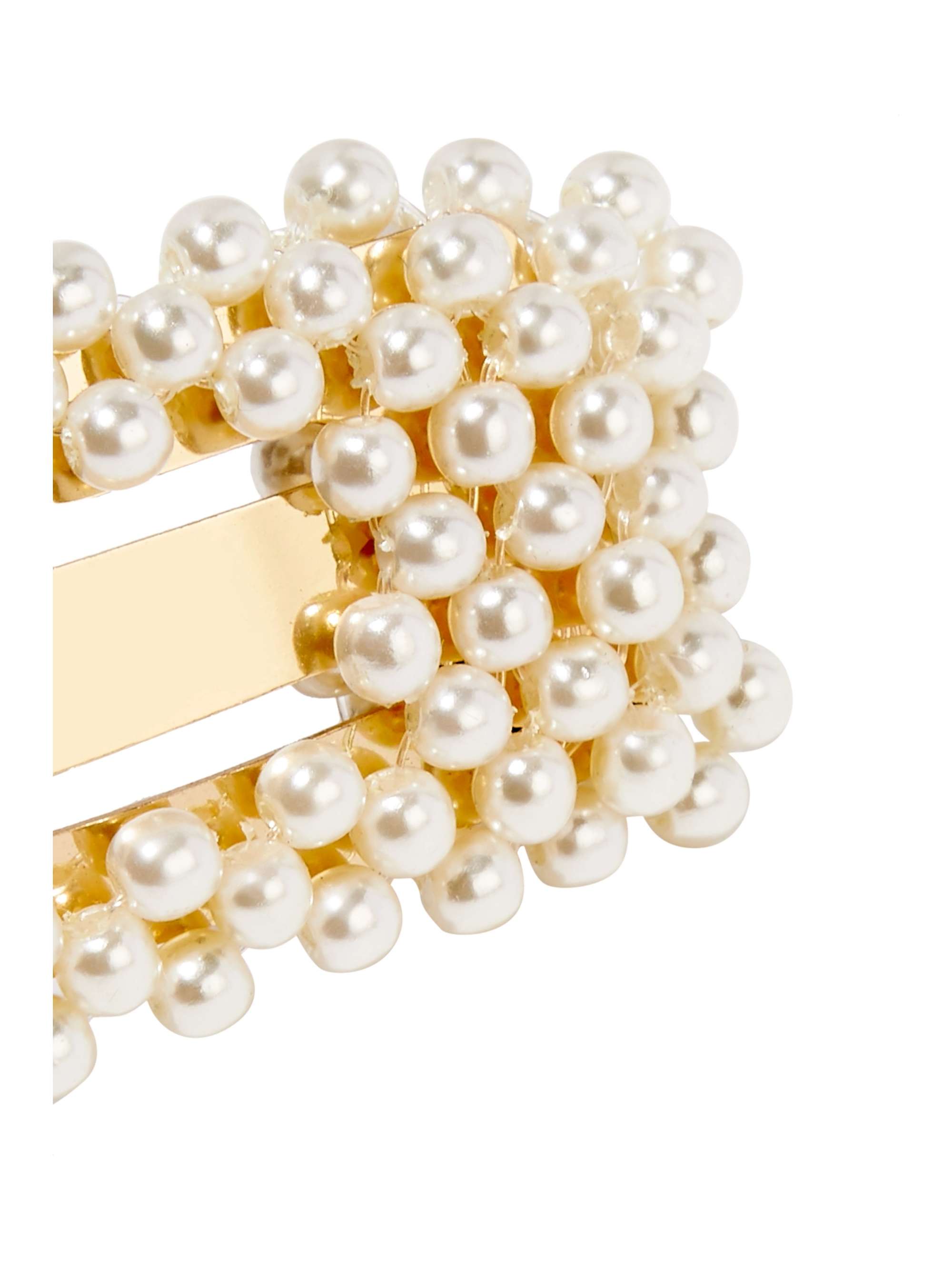 JENNIFER BEHR Valerie gold-tone faux pearl hair clip