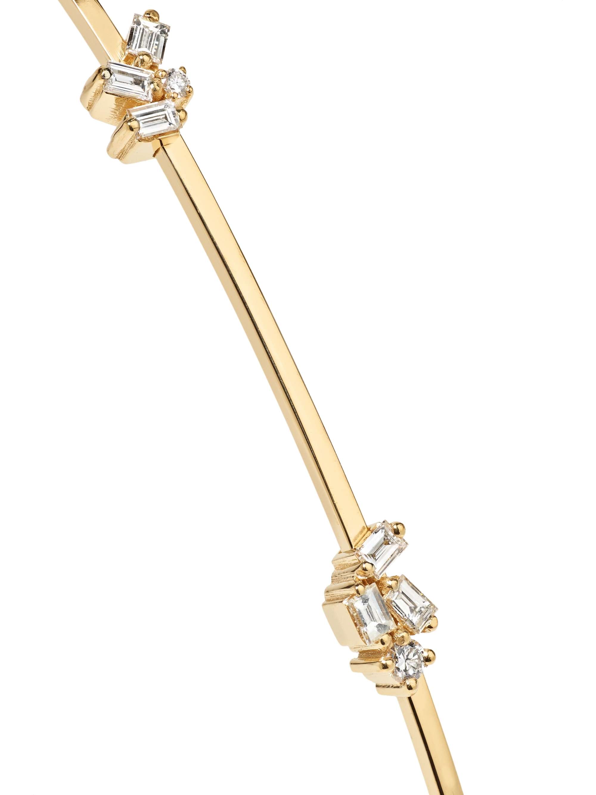 SUZANNE KALAN 18-karat gold, sapphire and diamond headband