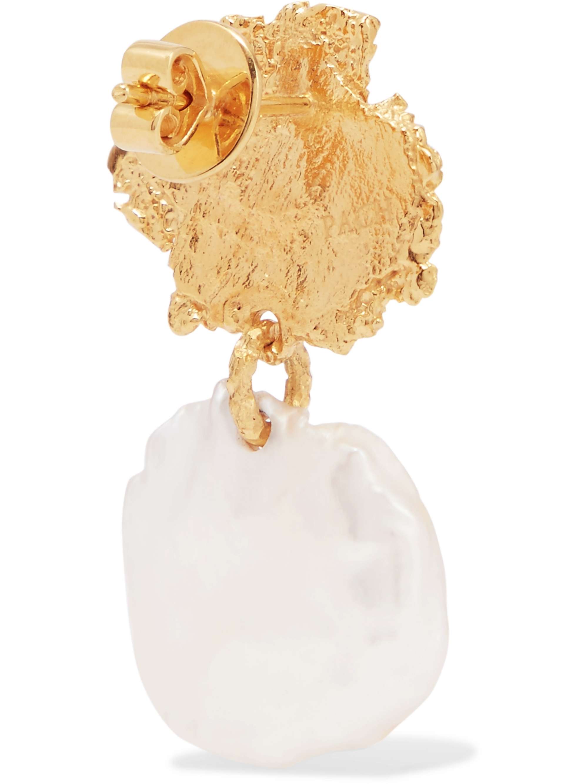 PACHAREE Moss gold-plated pearl earrings