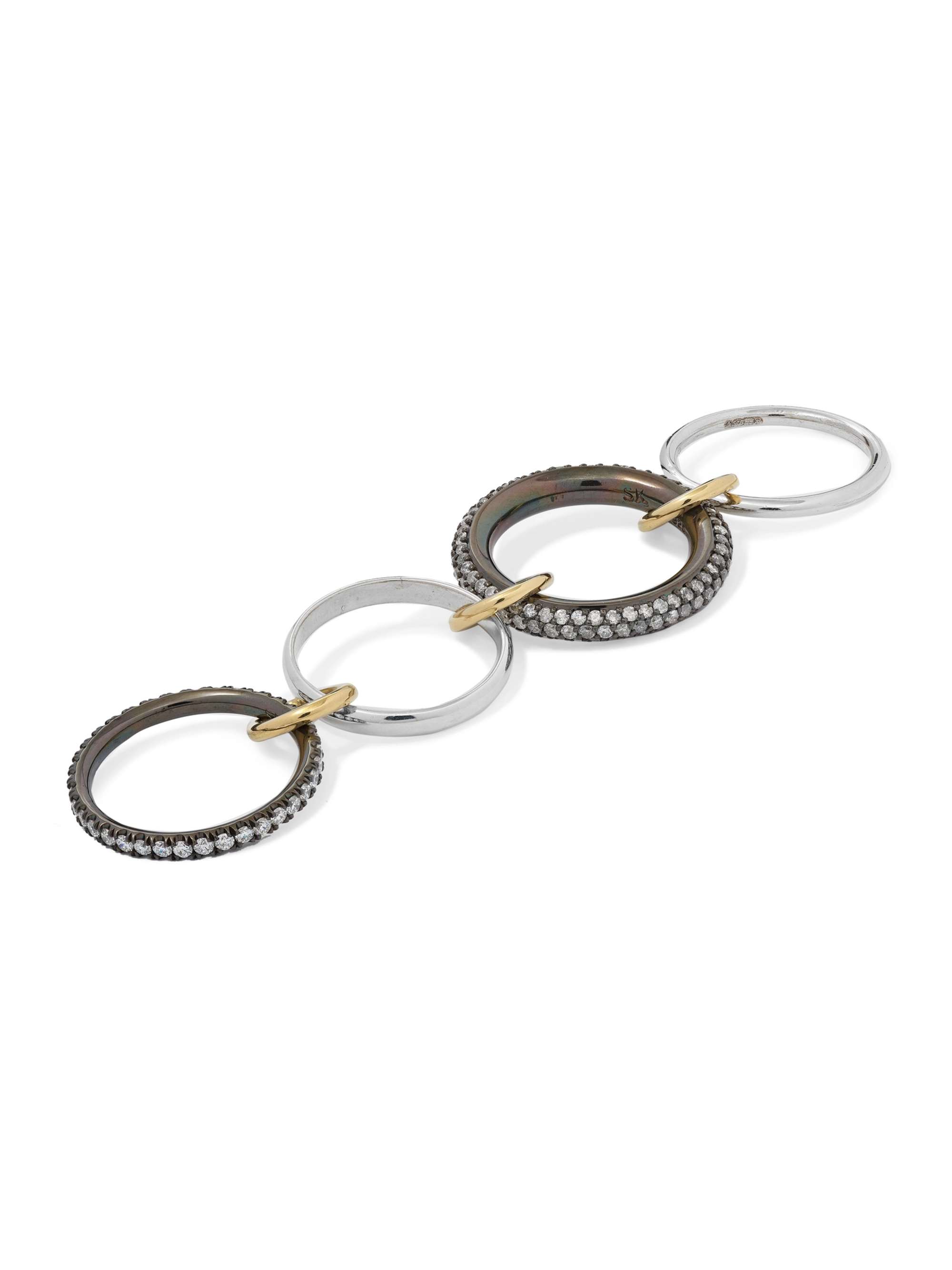 SPINELLI KILCOLLIN 18-karat gold, sapphire and diamond rings