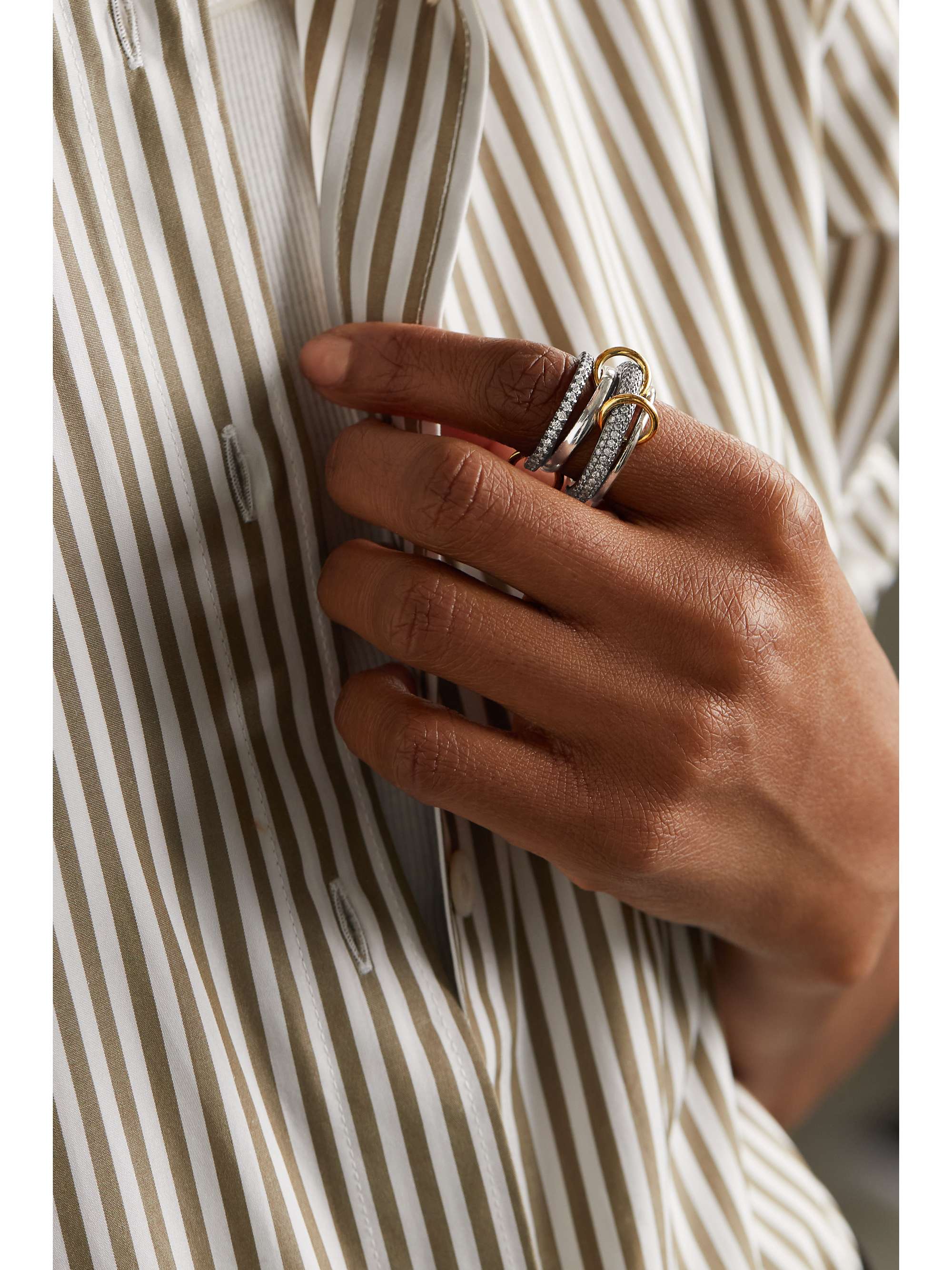 SPINELLI KILCOLLIN 18-karat gold, sapphire and diamond rings
