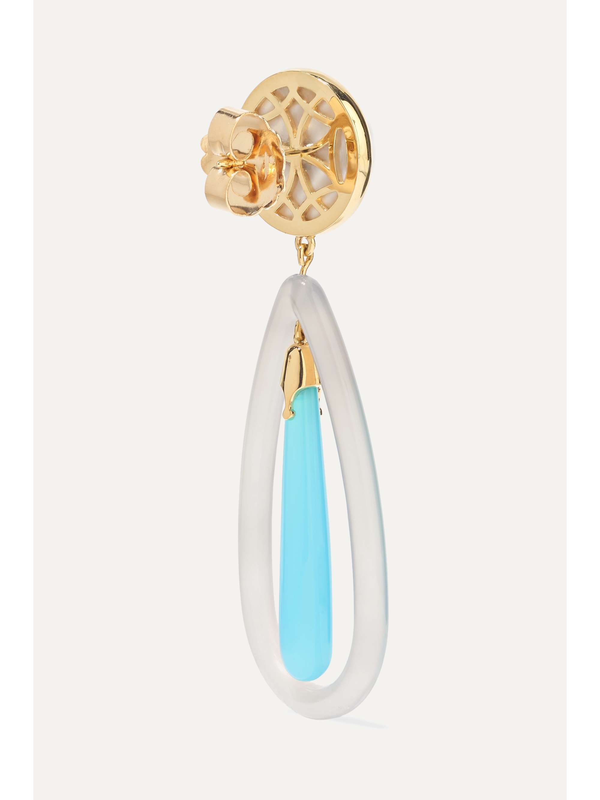 GUITA M 18-karat gold multi-stone earrings