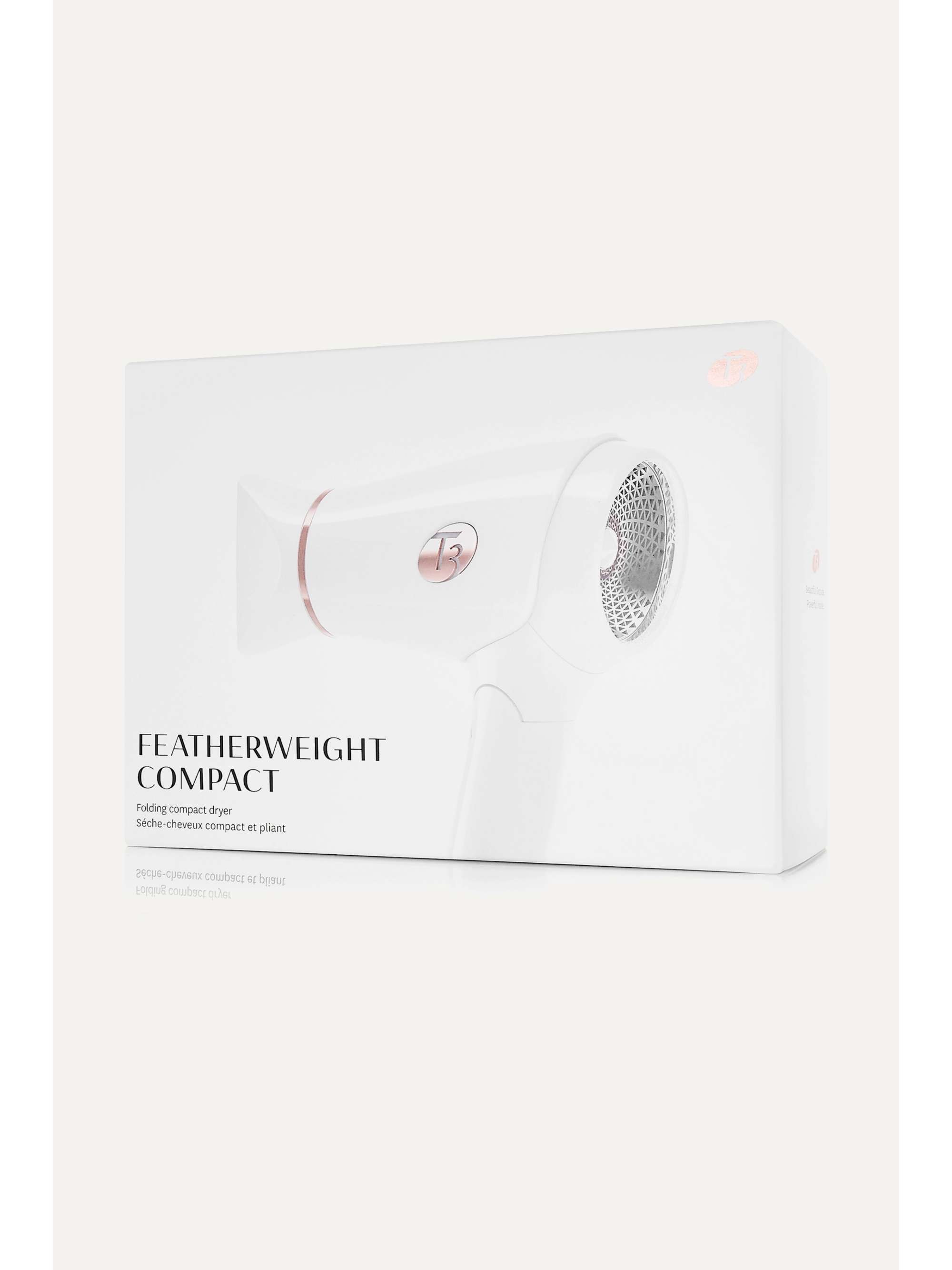 T3 Featherweight Compact Folding Hairdryer - EU 2-pin plug