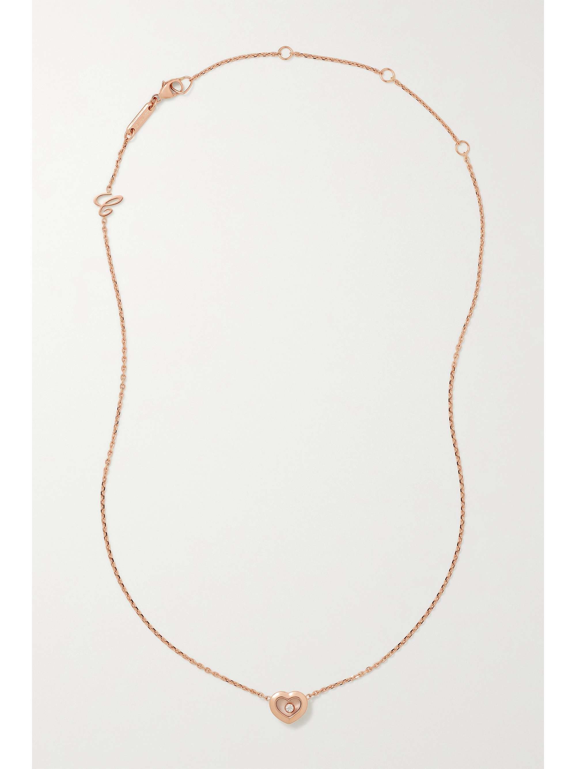 CHOPARD + NET SUSTAIN Happy Diamonds 18-karat gold diamond necklace