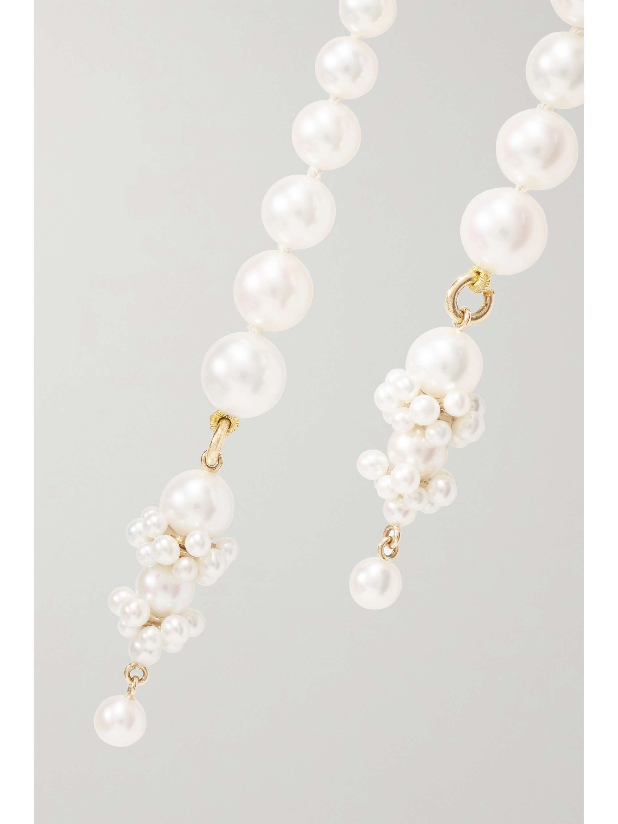 SOPHIE BILLE BRAHE + Cecilie Bahnsen Mimosa 14-karat gold pearl necklace