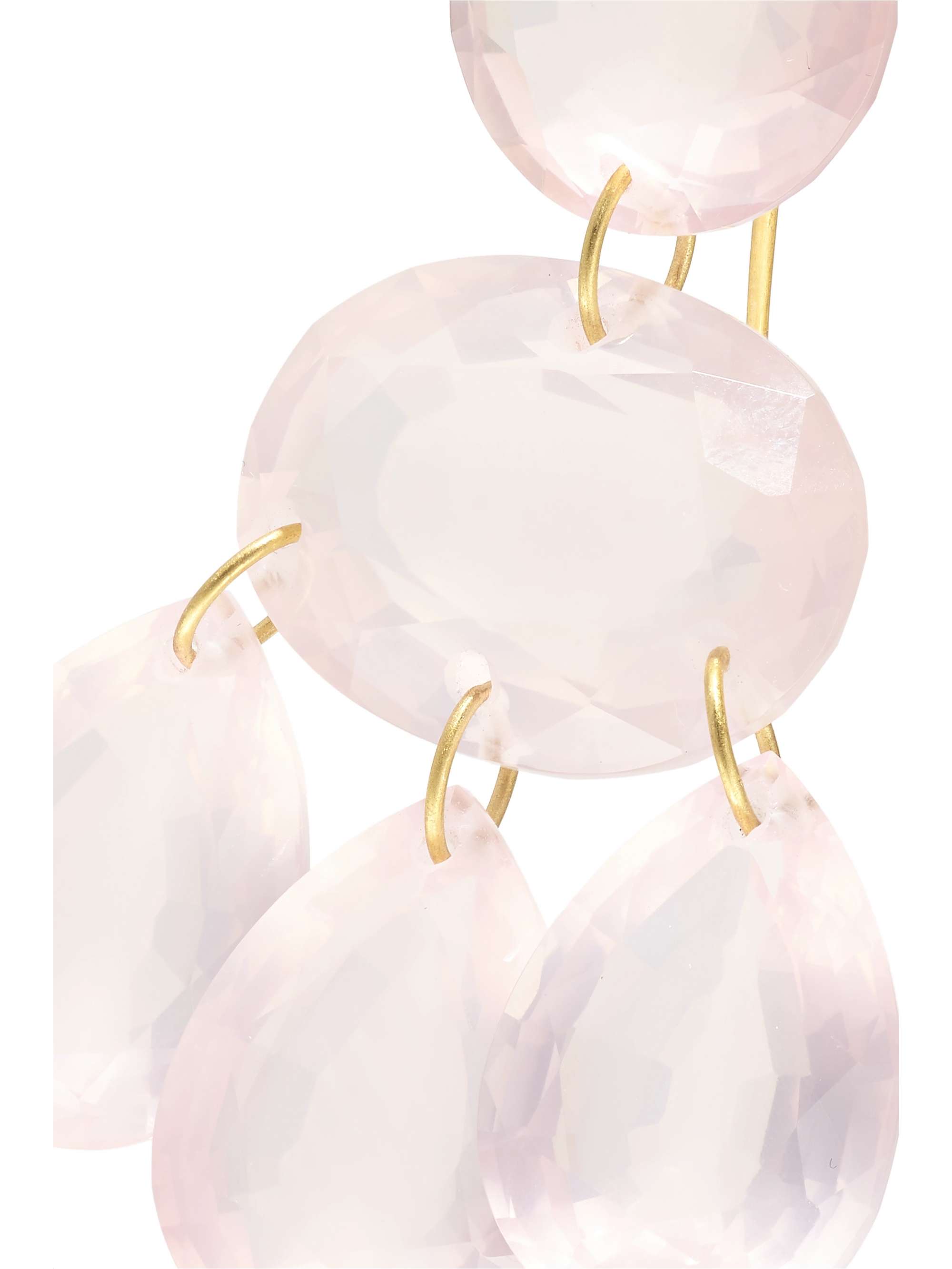 MARIE-HÉLÈNE DE TAILLAC Gabrielle d'Estrées 20-karat gold quartz earrings