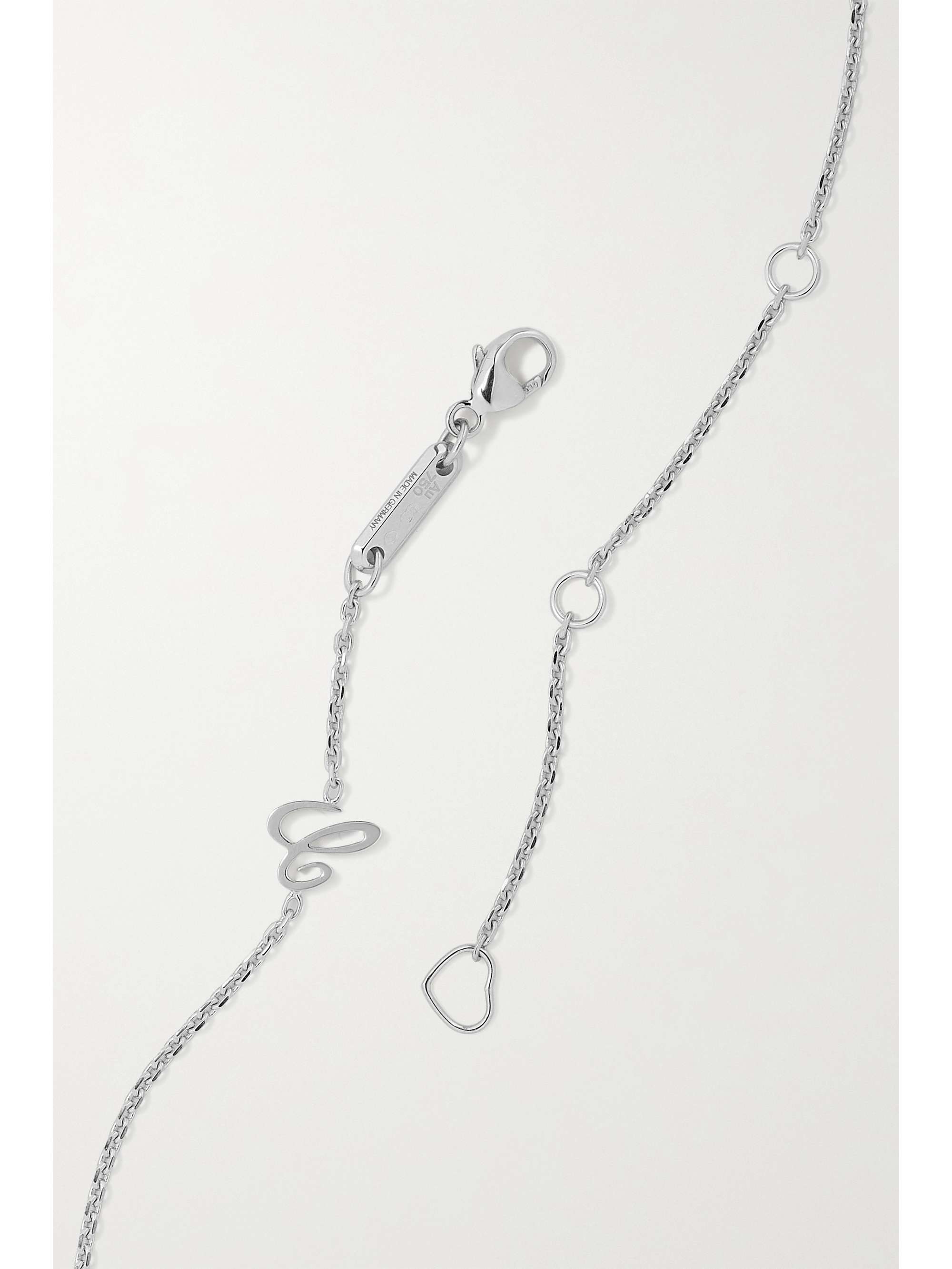 CHOPARD + NET SUSTAIN Happy Diamonds 18-karat white gold diamond necklace