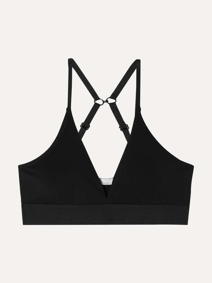 Skin + Net Sustain Hadlee Stretch Organic Pima Cotton Soft-cup Triangle Bra